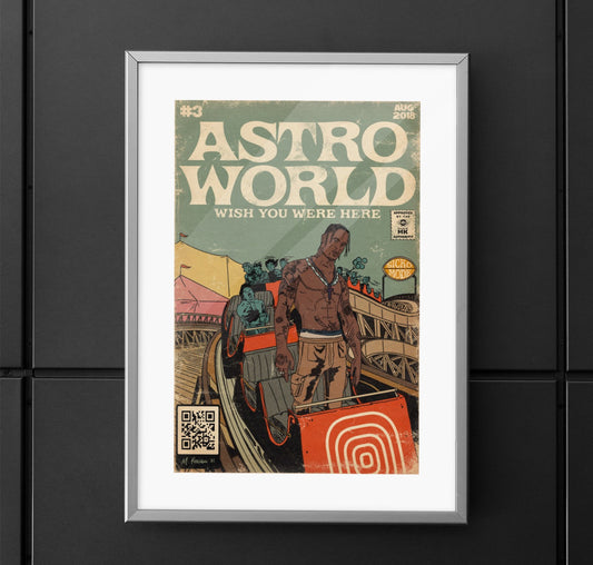 Travis Scott - Astroworld- Vertical Matte Poster