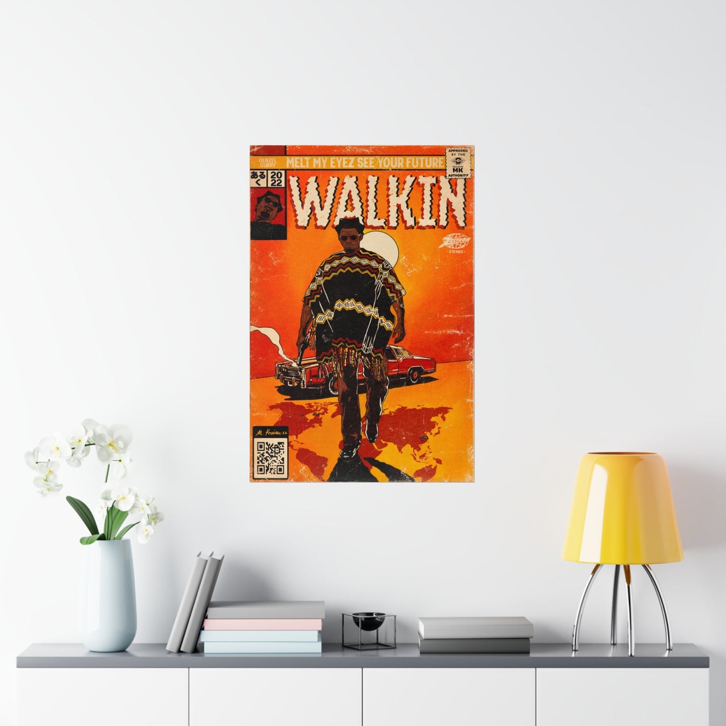 Denzel Curry - Walkin’ - Vertical Matte Posters