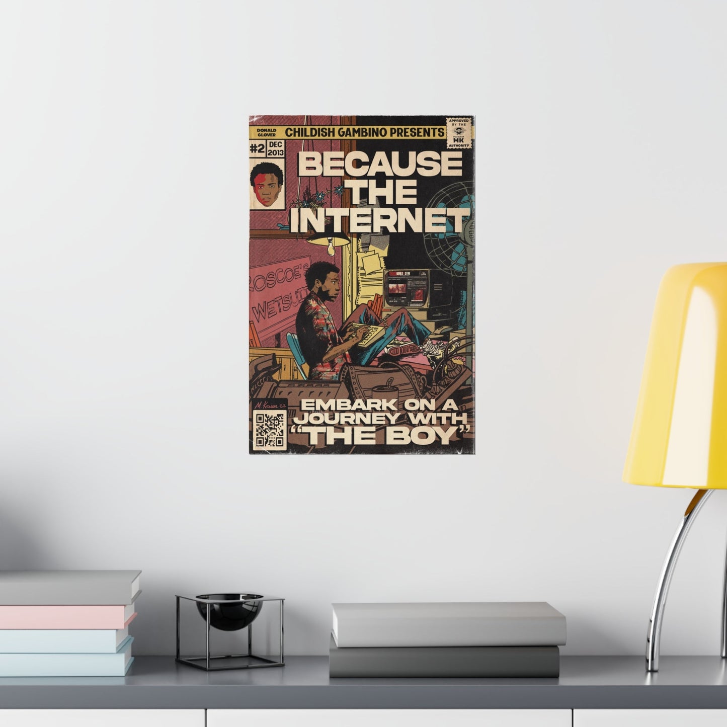 Childish Gambino- Because The Internet - Vertical Matte Poster