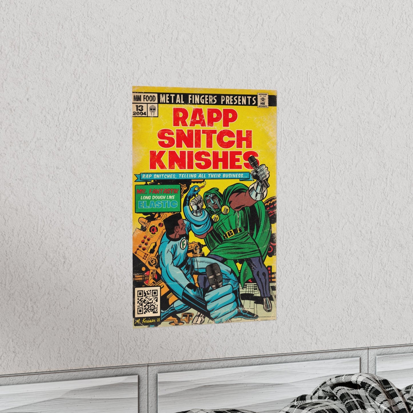 MF DOOM - Rapp Snitch Knishes - Vertical Matte Poster