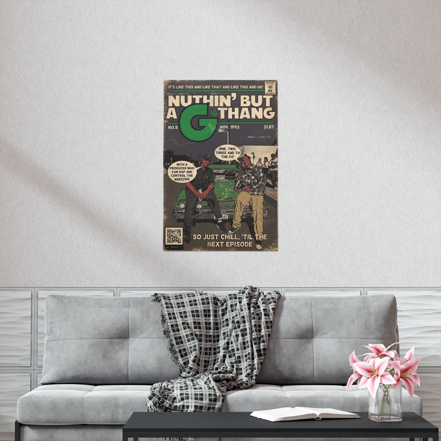 Dr. Dre & Snoop Dogg - Nothin But A G Thang - Vertical Matte Poster