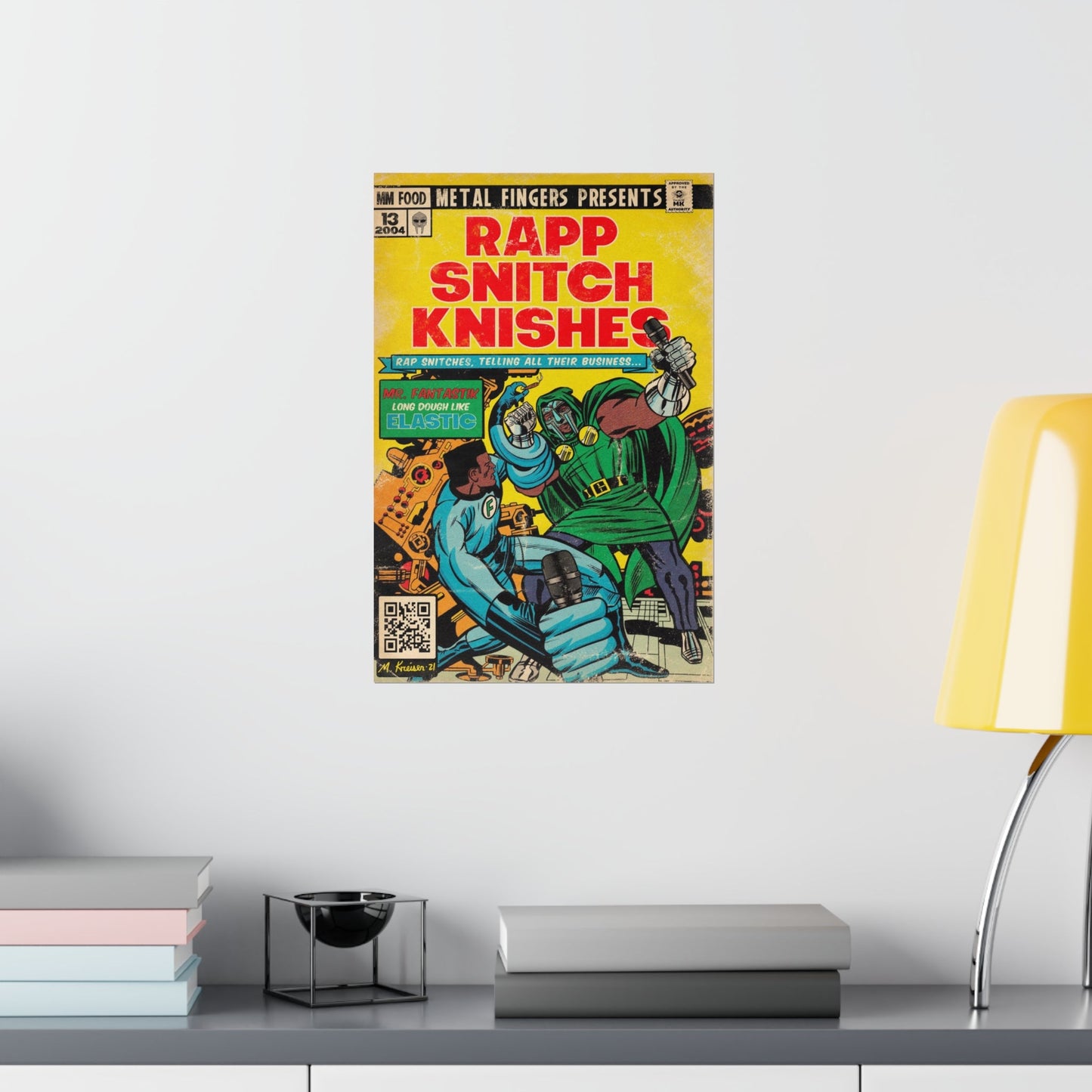 MF DOOM - Rapp Snitch Knishes - Vertical Matte Poster