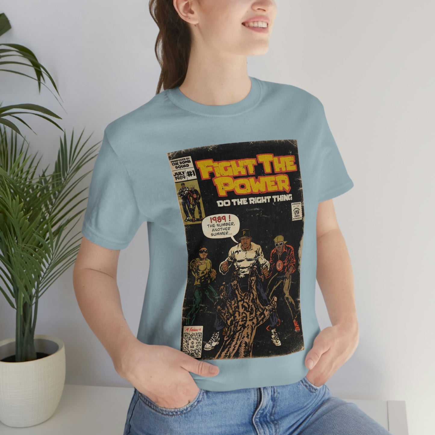 Public Enemy - Fight The Power -  Unisex Jersey Short Sleeve Tee