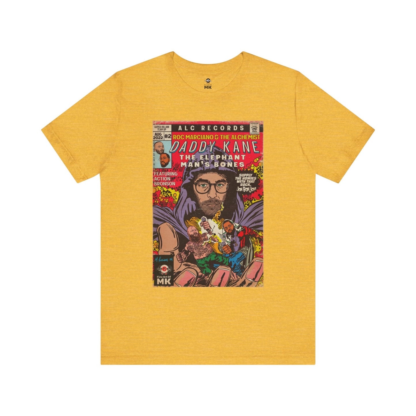 Roc Marciano, Alchemist, Action Bronson - Daddy Kane - Unisex Jersey Short Sleeve Tee