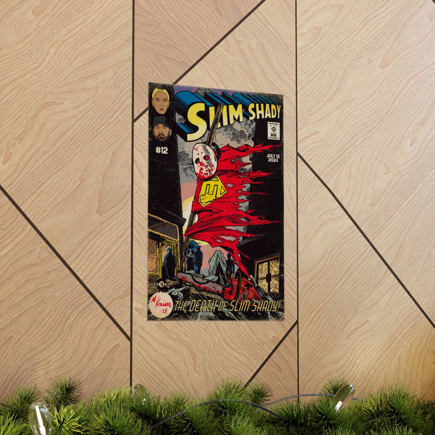 Eminem - Death of Slim Shady - Matte Vertical Poster