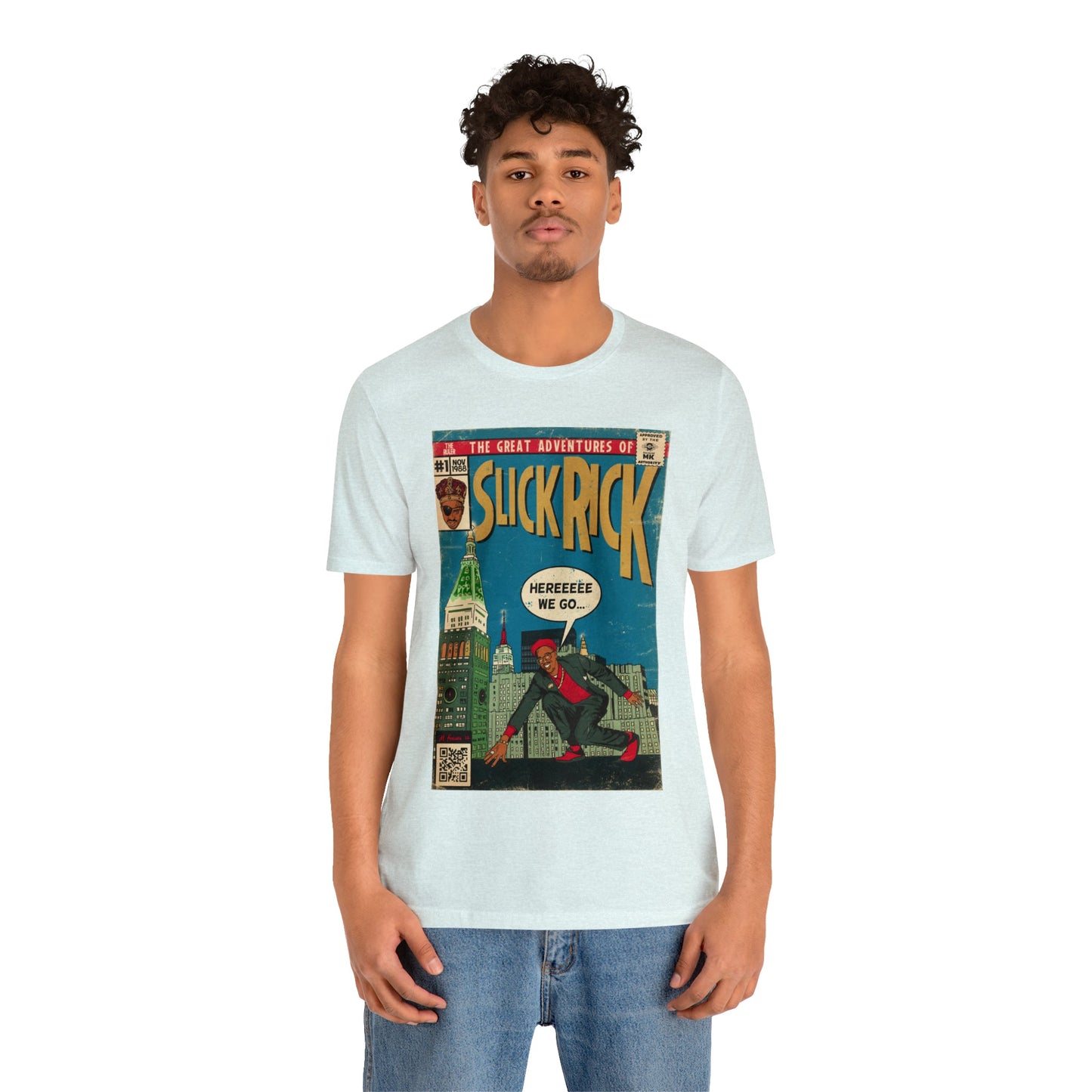 The Great Adventures of Slick Rick - Comic Art - Unisex Jersey Short Sleeve Tee