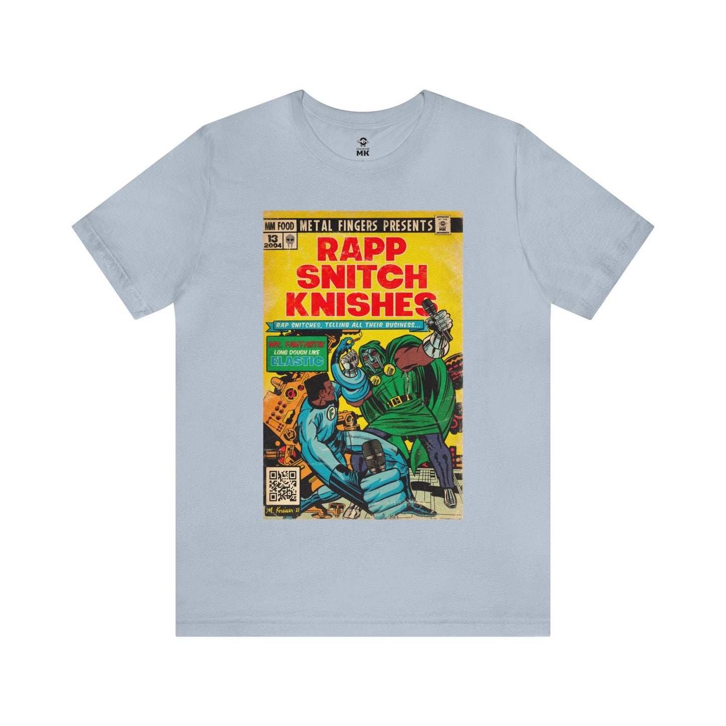 MF DOOM - Rap Snitch Knishes Comic Book Art - Unisex Jersey Short Sleeve Tee