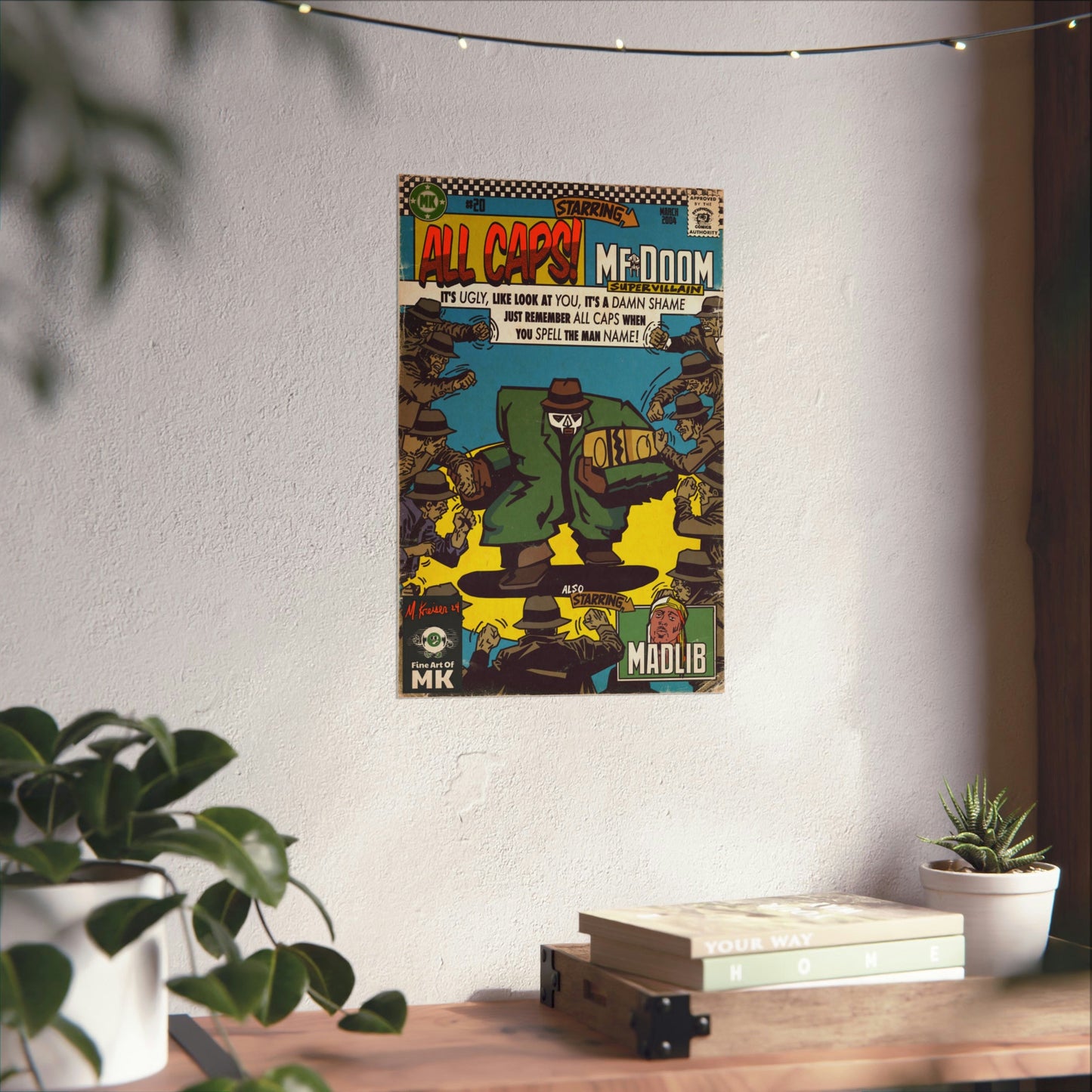 MF DOOM - All Caps - Matte Vertical Posters