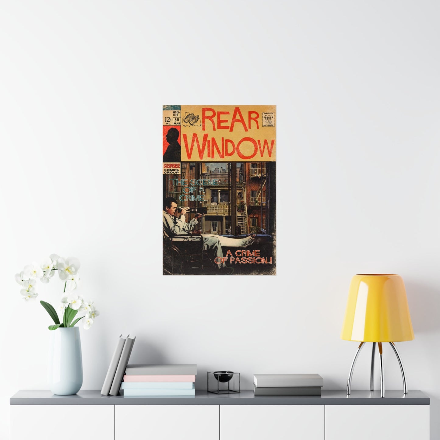 Hitchcock - Rear Window - Premium Matte Vertical Poster