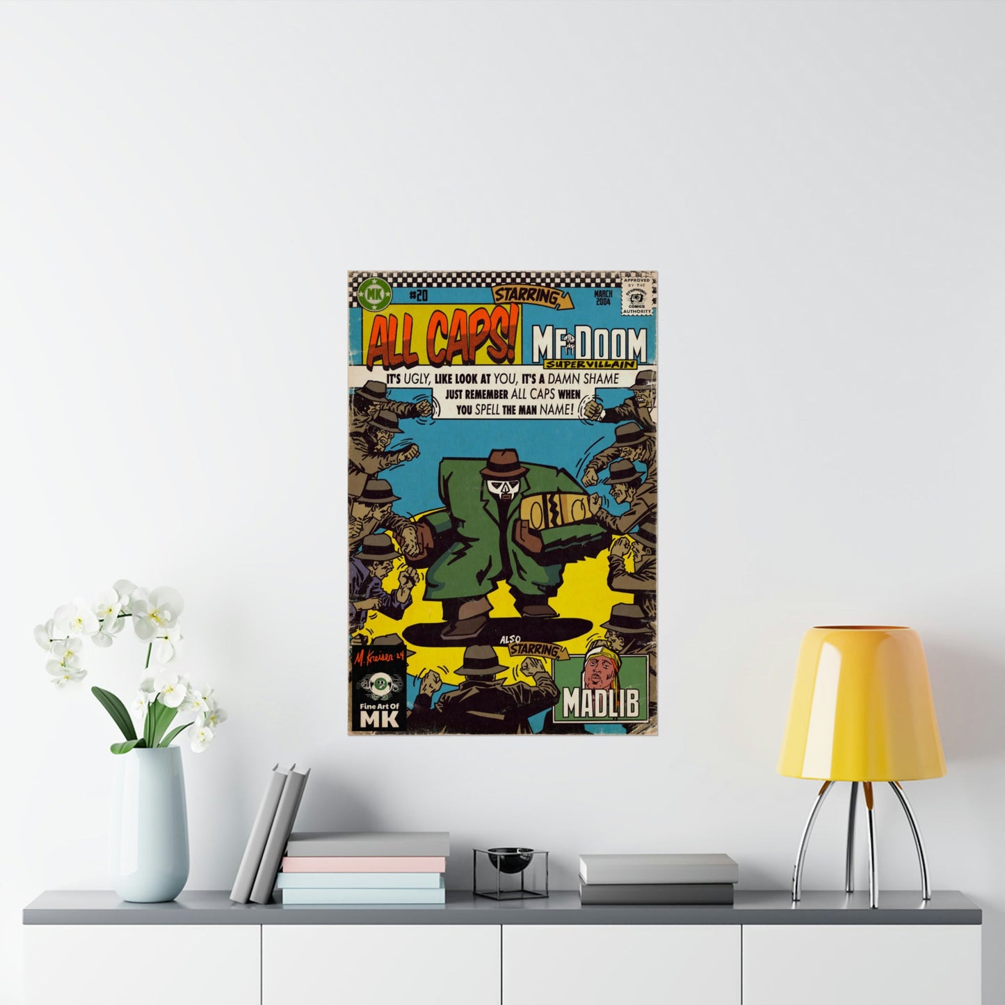 MF DOOM - All Caps - Matte Vertical Posters