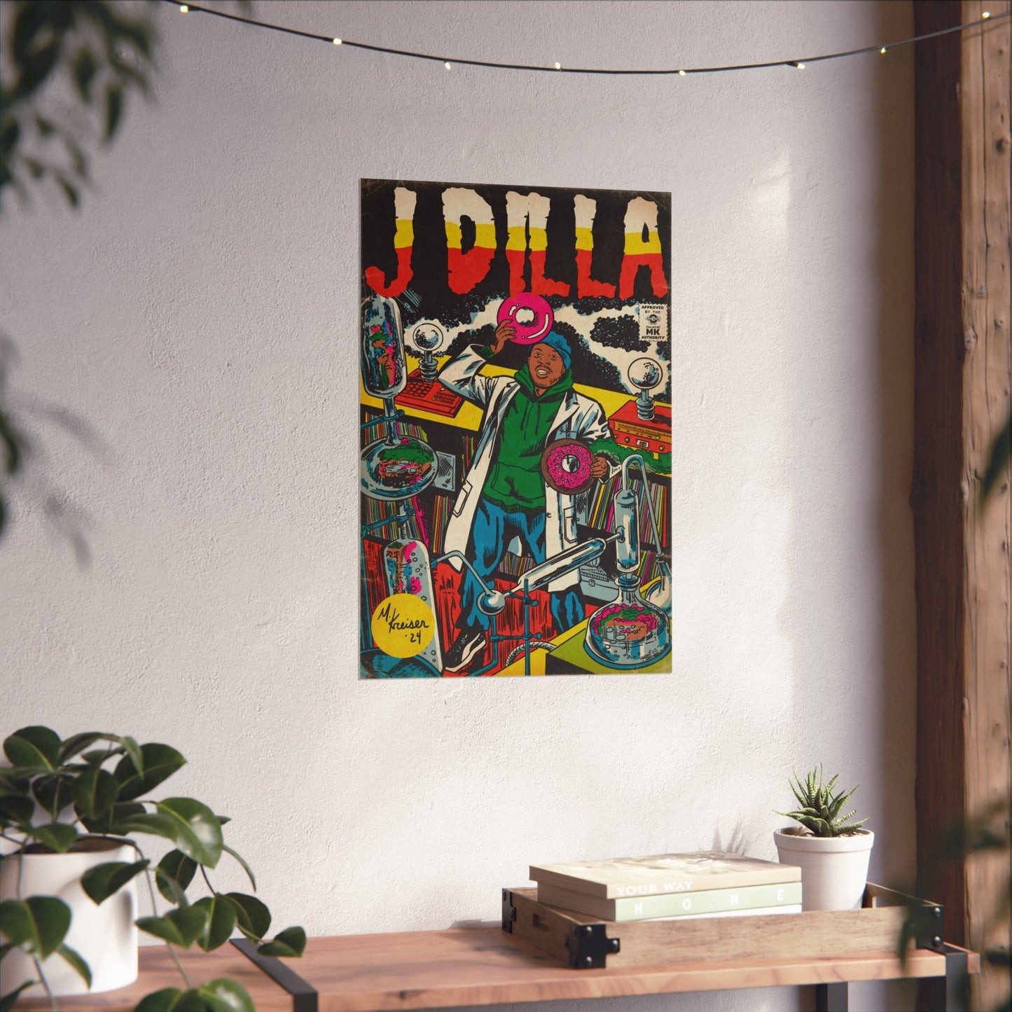 J Dilla - Comic Book Art - Matte Vertical Poster