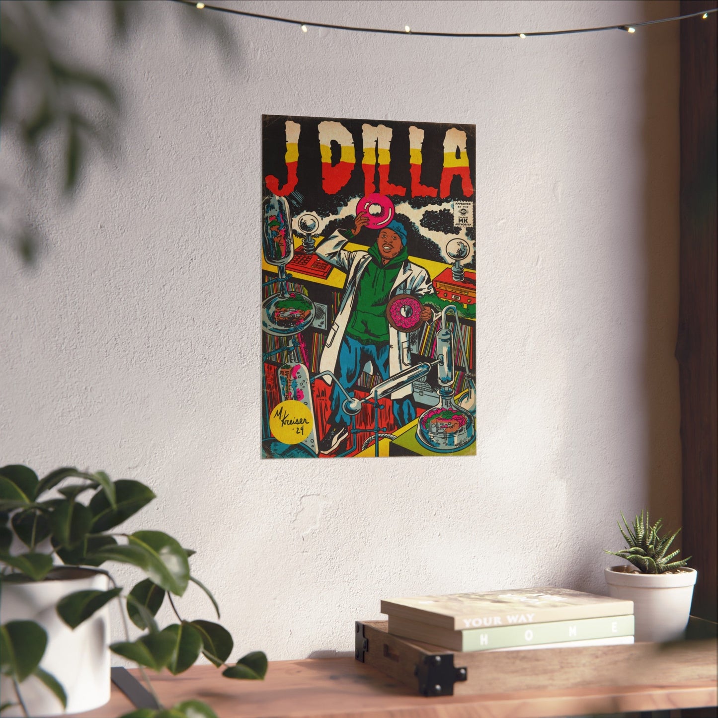 J Dilla - Comic Book Art - Matte Vertical Poster