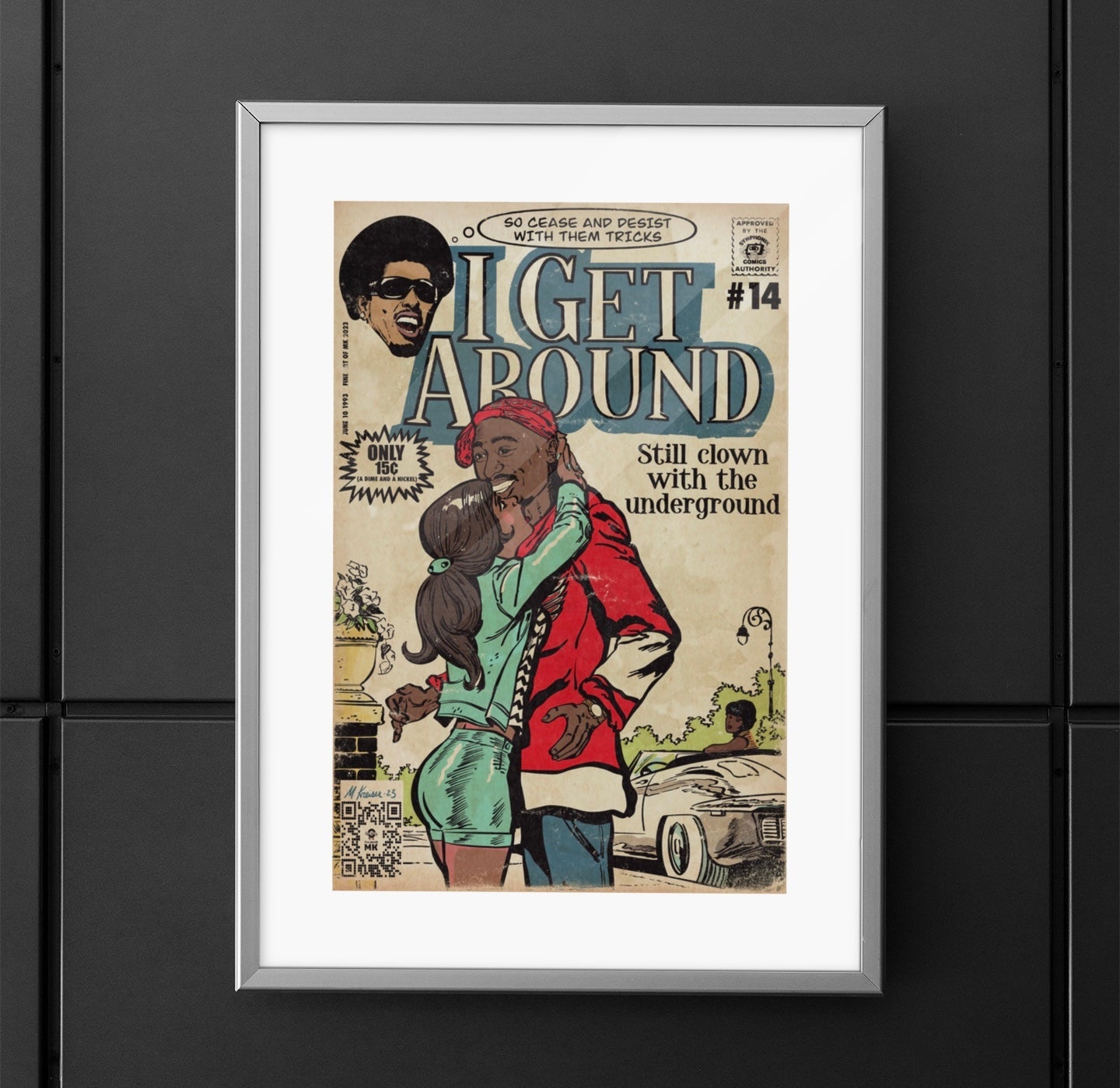 2Pac - I Get Around - Tupac - Vertical Matte Poster