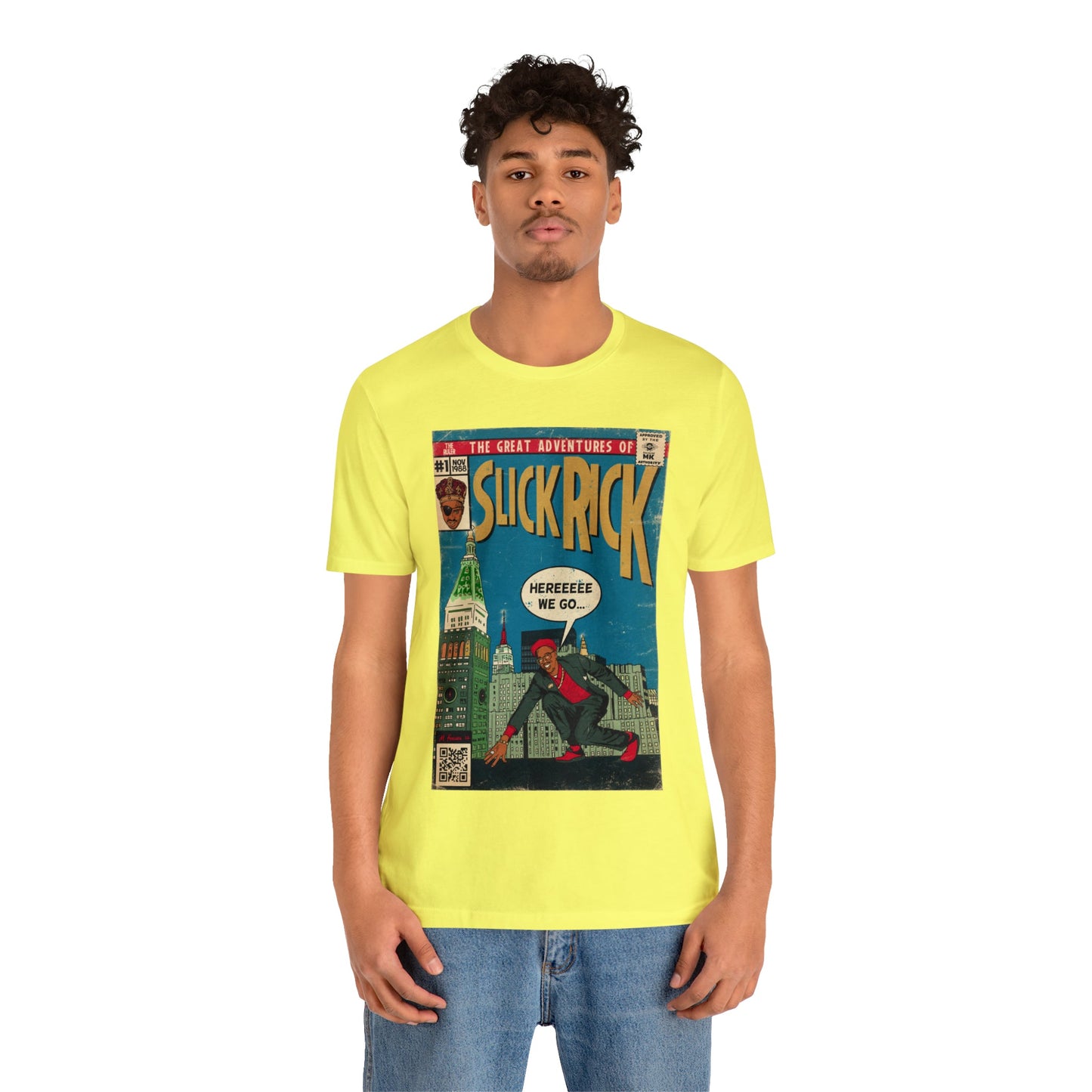 The Great Adventures of Slick Rick - Comic Art - Unisex Jersey Short Sleeve Tee