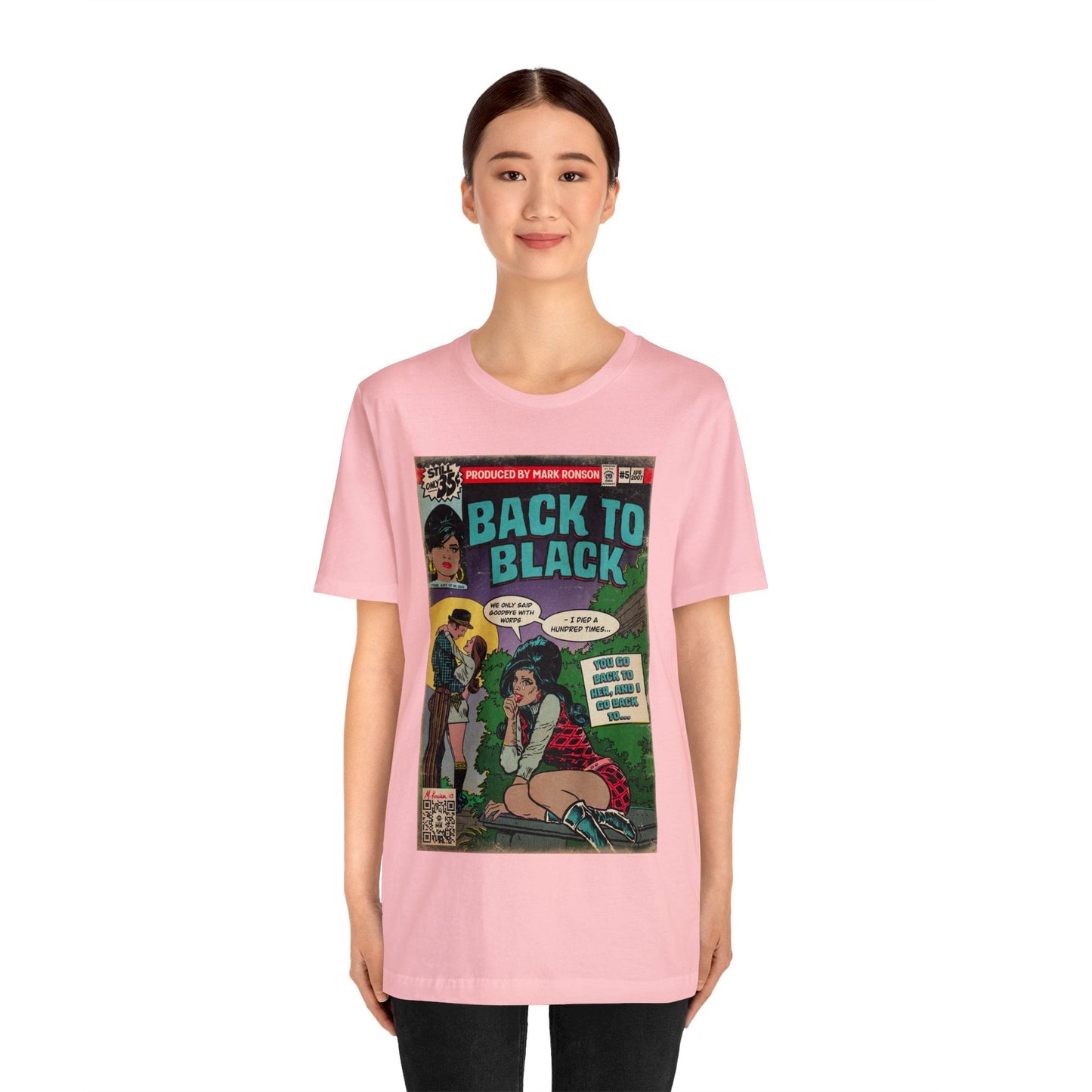 Amy Winehouse - Back to Black - Unisex Jersey Short Sleeve Tee