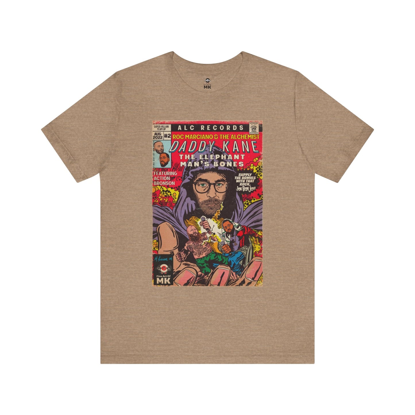 Roc Marciano, Alchemist, Action Bronson - Daddy Kane - Unisex Jersey Short Sleeve Tee