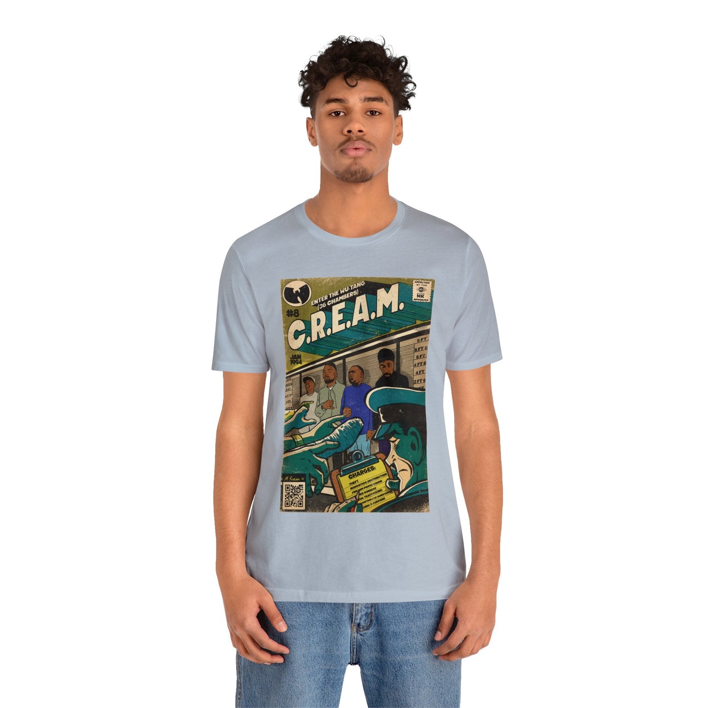 Wu-Tang Clan - C.R.E.A.M - RZA, Meth, Rae, Deck - Unisex Jersey Short Sleeve Tee