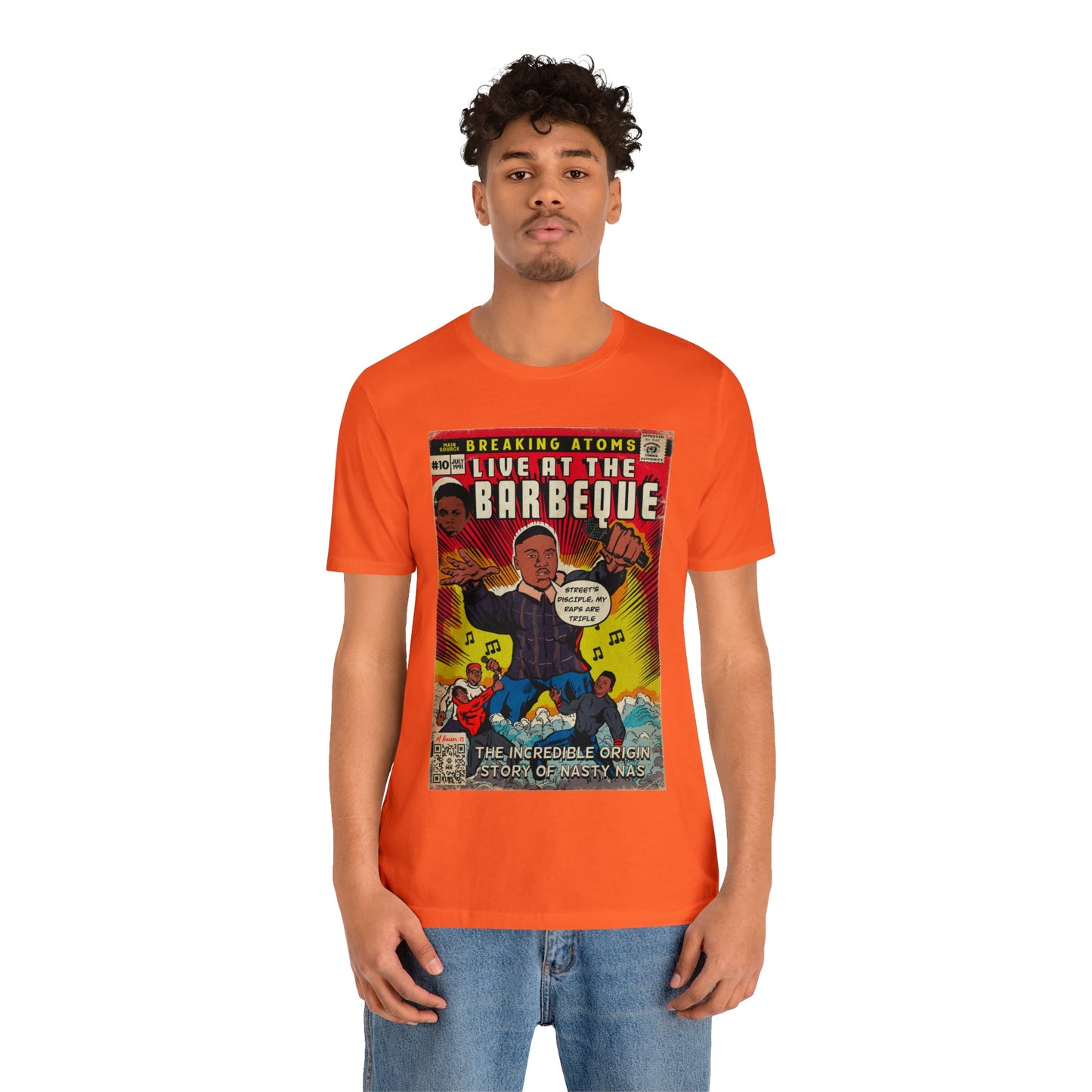 Main Source & Nas - Live at the Barbeque - Unisex Jersey Short Sleeve Tee