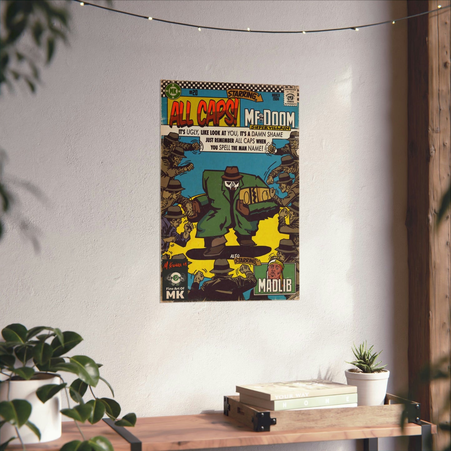 MF DOOM - All Caps - Matte Vertical Posters