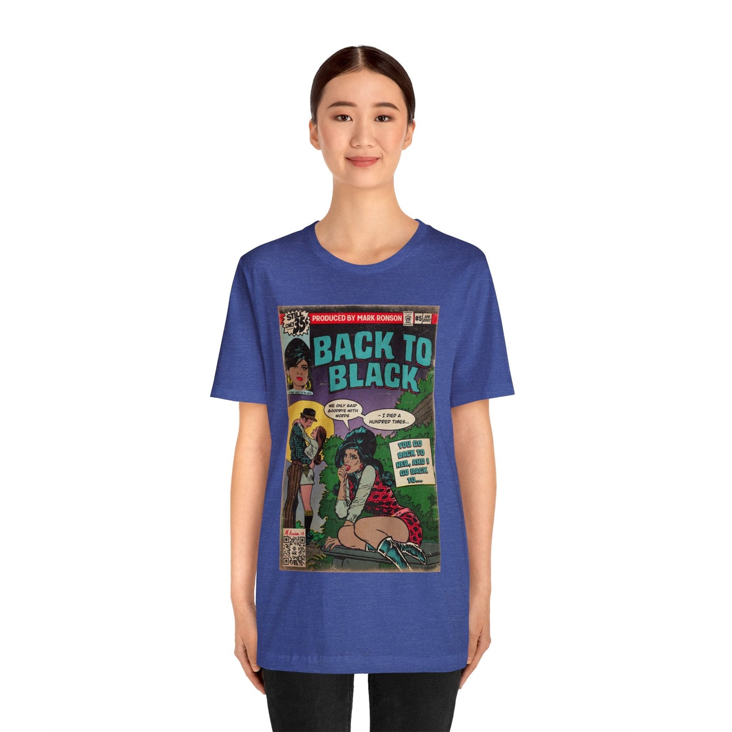 Amy Winehouse - Back to Black - Unisex Jersey Short Sleeve Tee