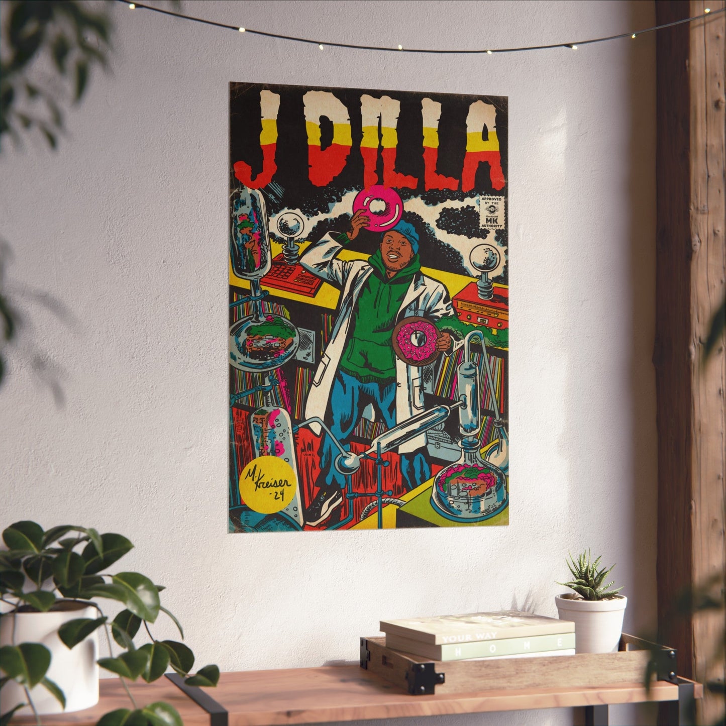 J Dilla - Comic Book Art - Matte Vertical Poster