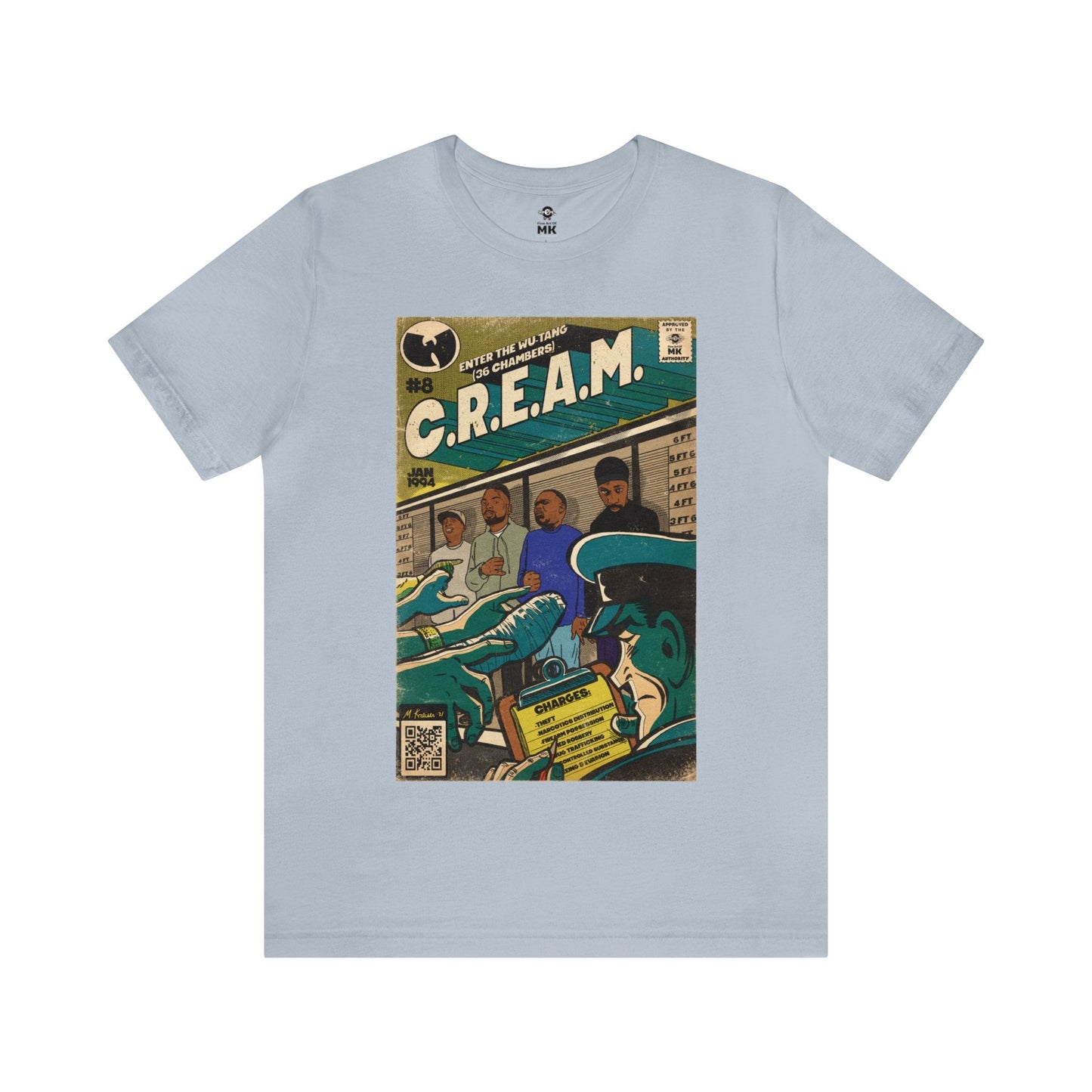 Wu-Tang Clan - C.R.E.A.M - RZA, Meth, Rae, Deck - Unisex Jersey Short Sleeve Tee