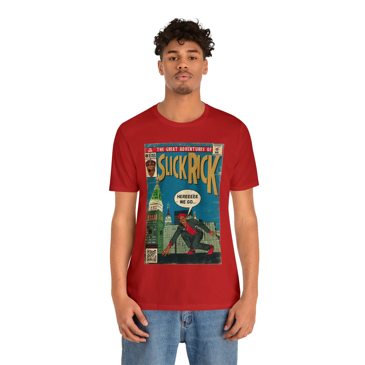 The Great Adventures of Slick Rick - Comic Art - Unisex Jersey Short Sleeve Tee