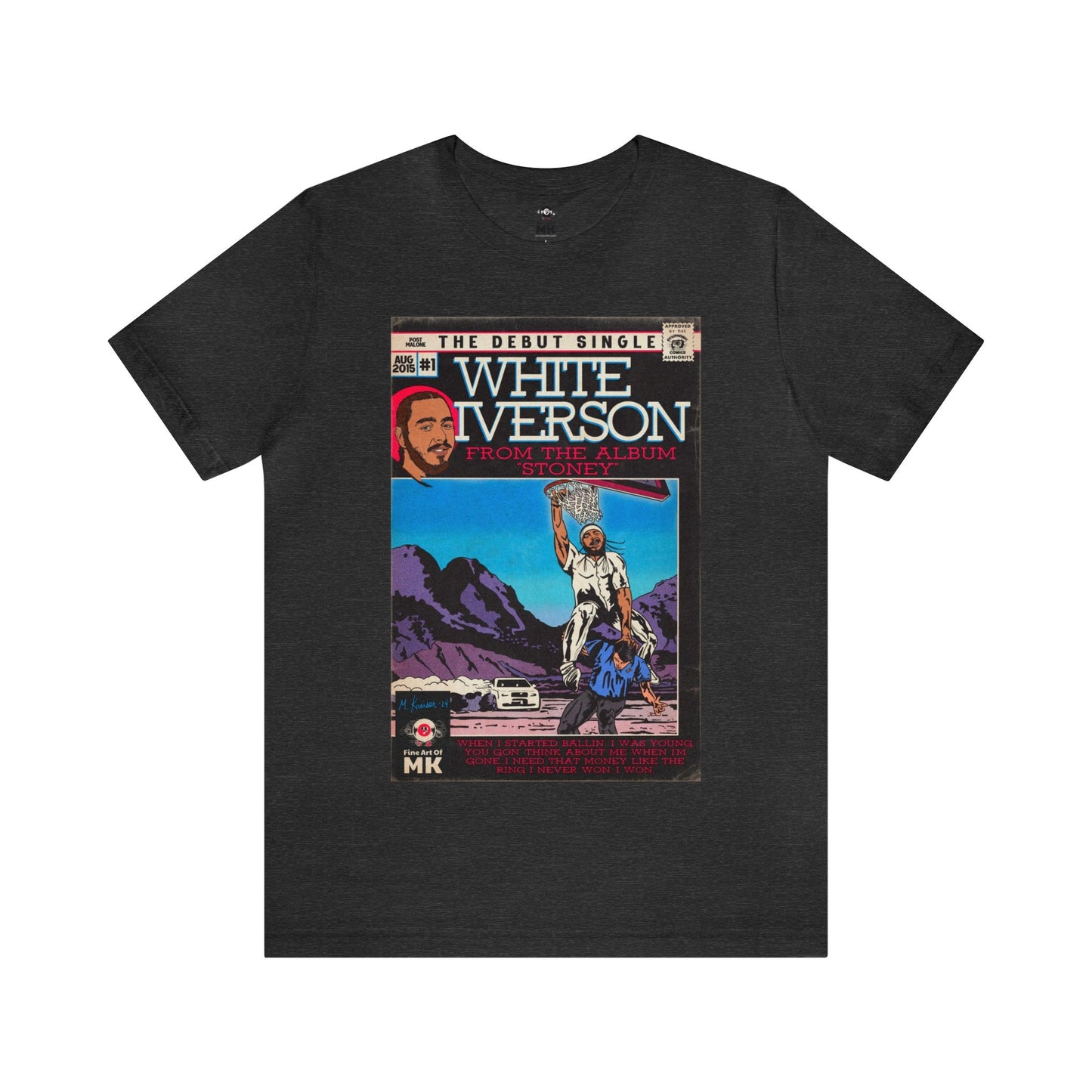 Post Malone - White Iverson -  Unisex Jersey Short Sleeve Tee