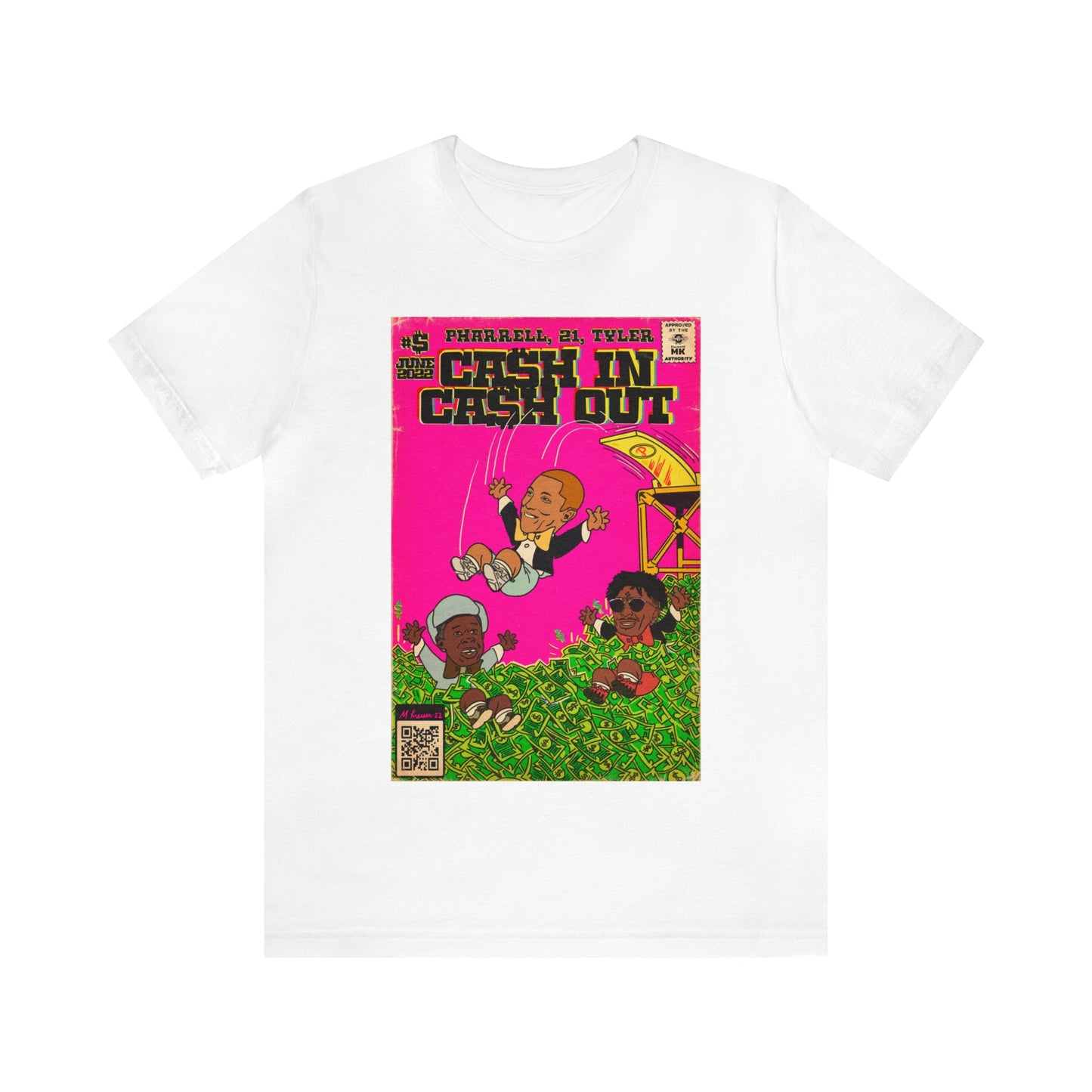 Pharrell, 21 Savage & Tyler - Cash In Cash Out - Unisex Jersey Short Sleeve Tee