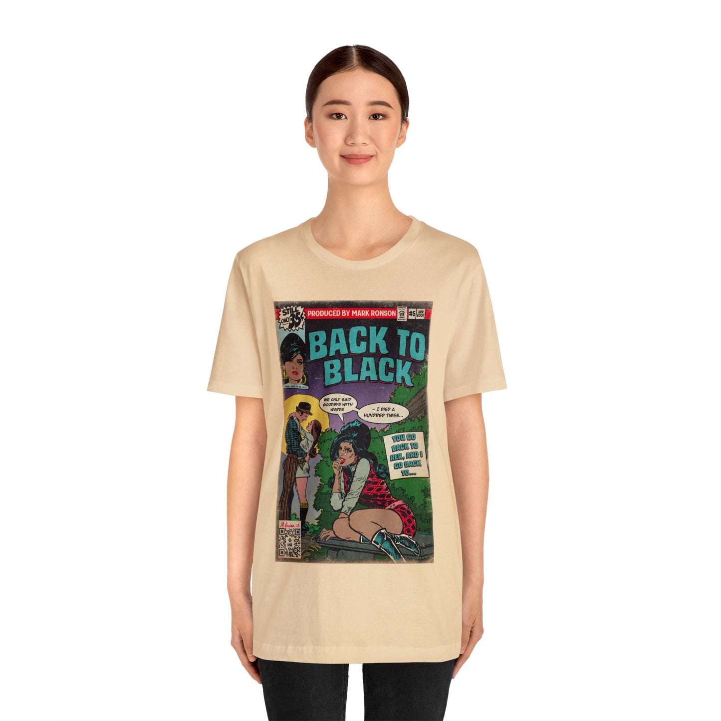 Amy Winehouse - Back to Black - Unisex Jersey Short Sleeve Tee