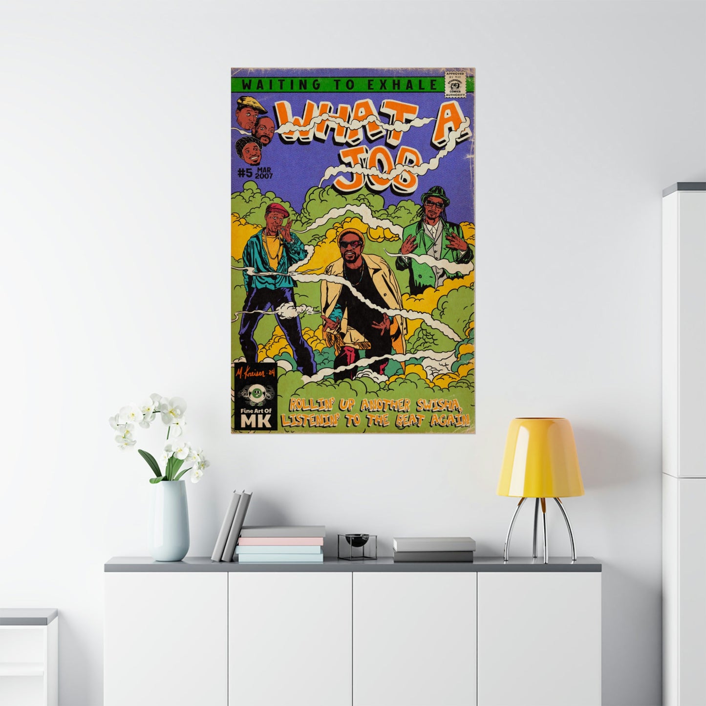 Devin The Dude, Snoop Dogg, Andre 3000 - What A Job -  Matte Vertical Poster