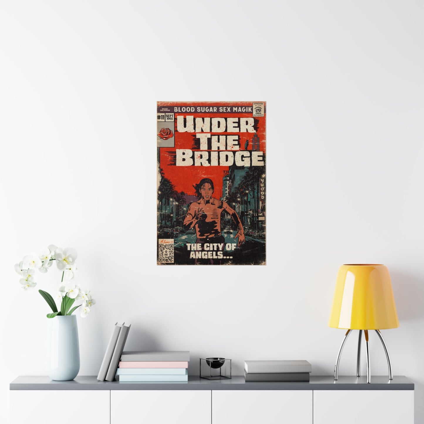 Red Hot Chili Peppers- Under The Bridge - Vertical Matte Poster