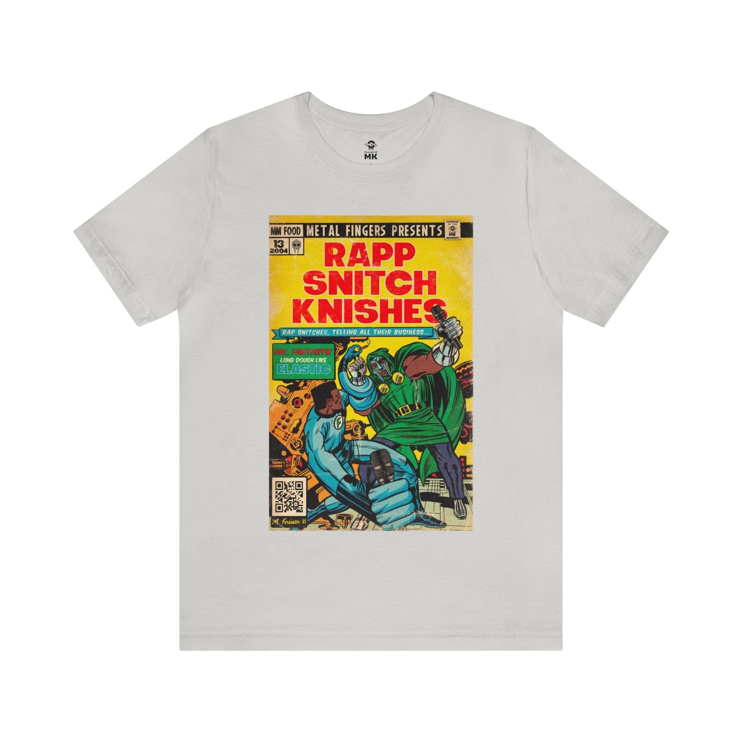 MF DOOM - Rap Snitch Knishes Comic Book Art - Unisex Jersey Short Sleeve Tee