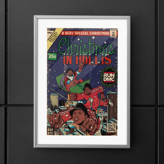 RUN DMC - Christmas In Hollis- Vertical Matte Poster