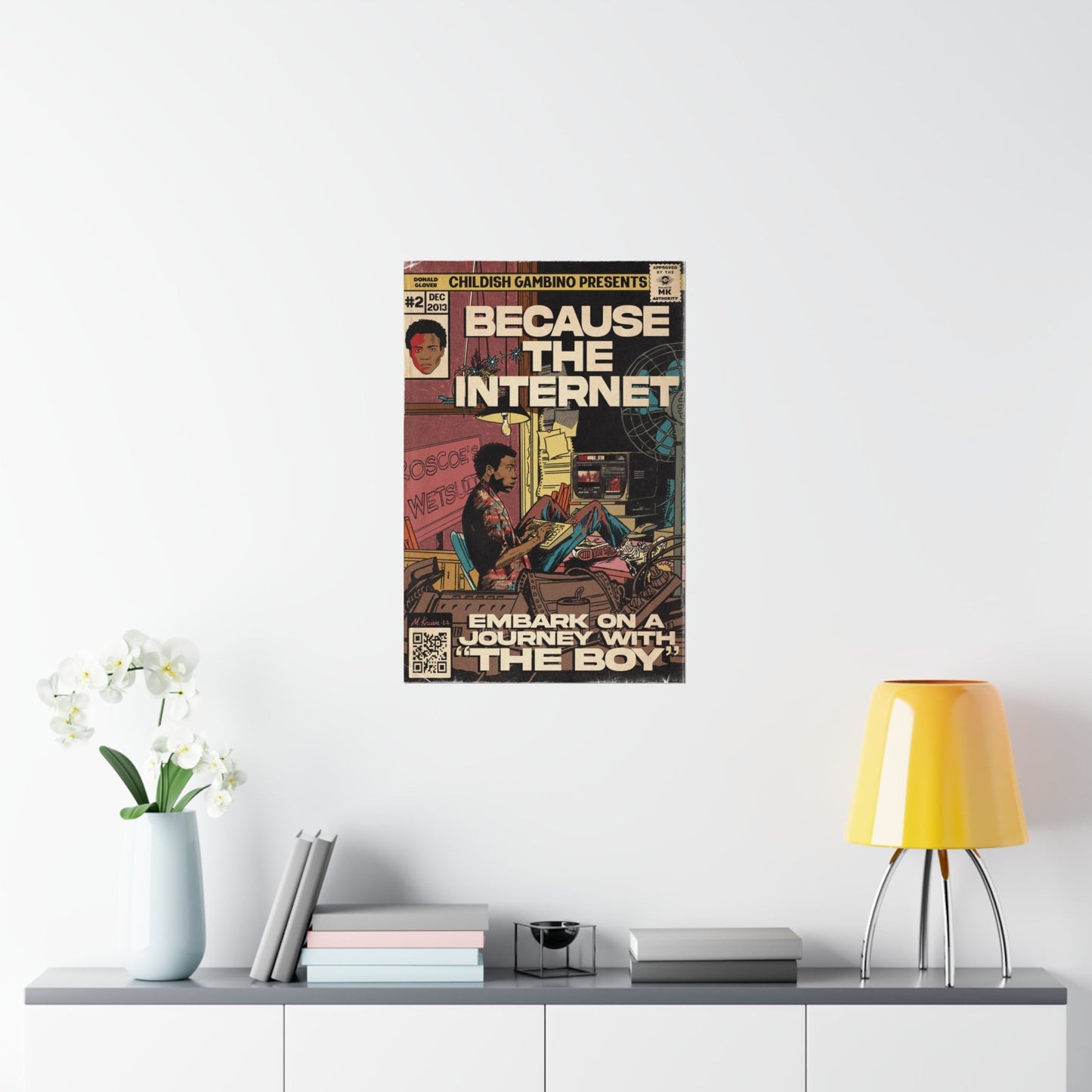 Childish Gambino- Because The Internet - Vertical Matte Poster