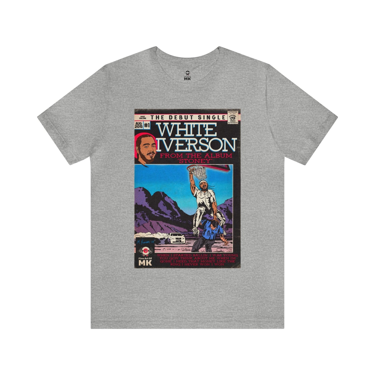 Post Malone - White Iverson -  Unisex Jersey Short Sleeve Tee