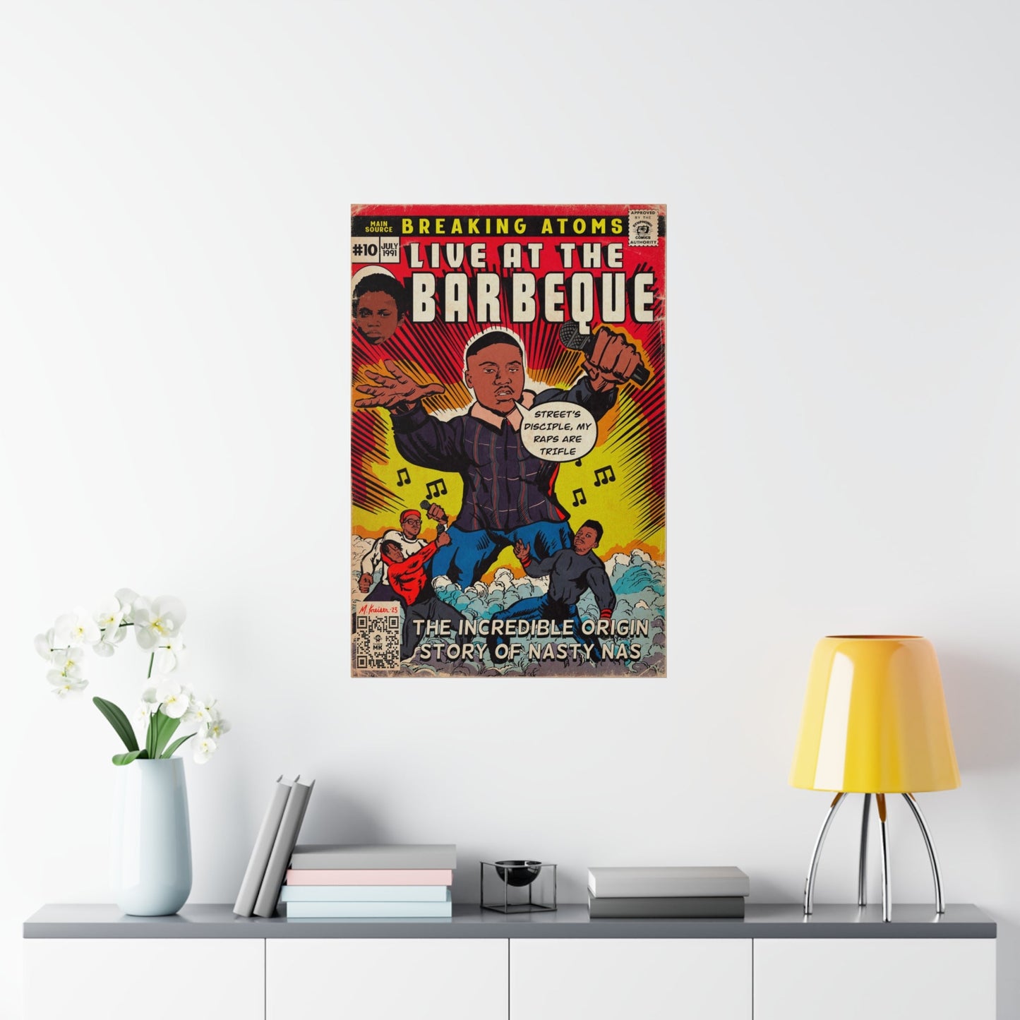 Main Source & Nas - Live at the Barbeque - Premium Matte Vertical Posters