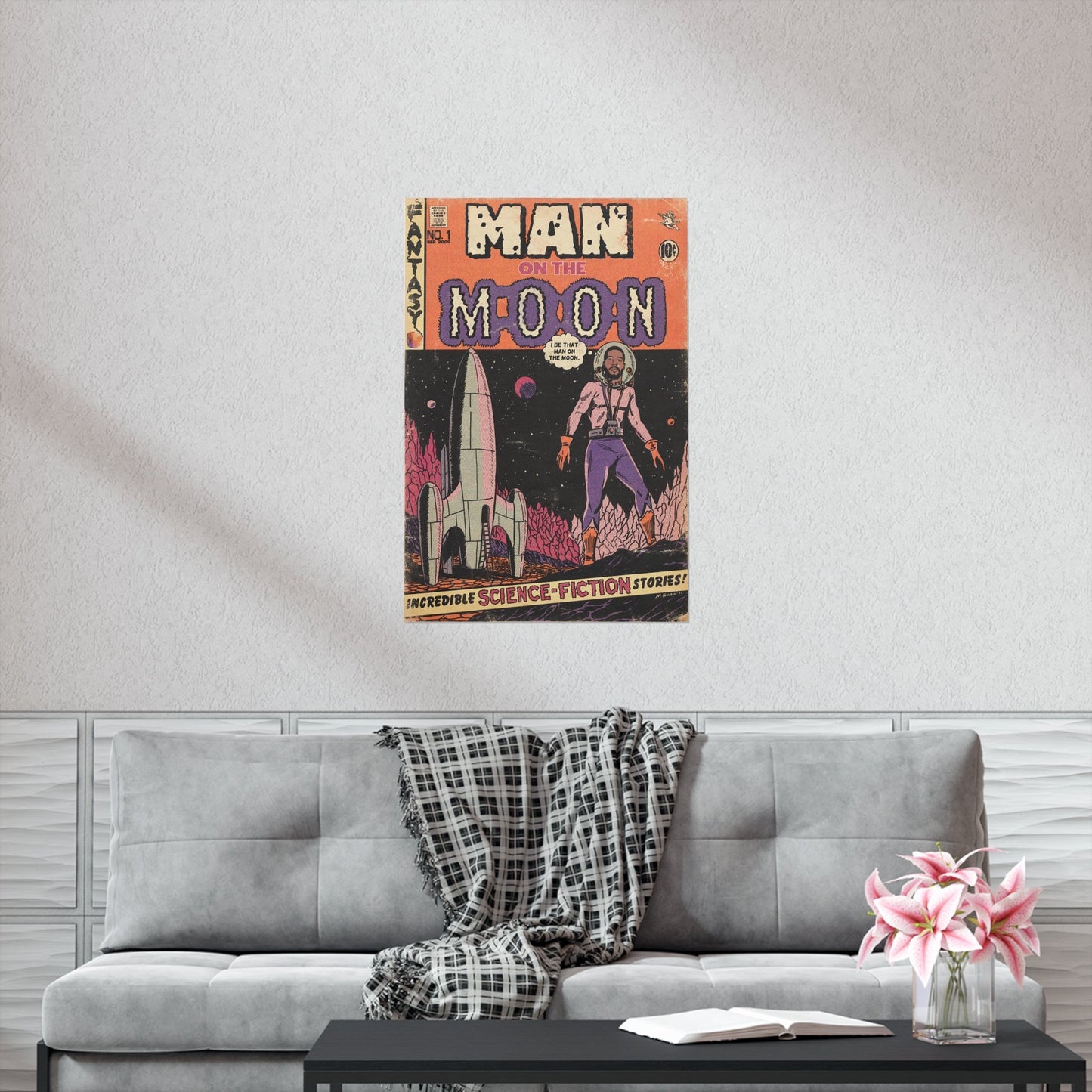 Kid Cudi - Man On The Moon - Vertical Matte Poster