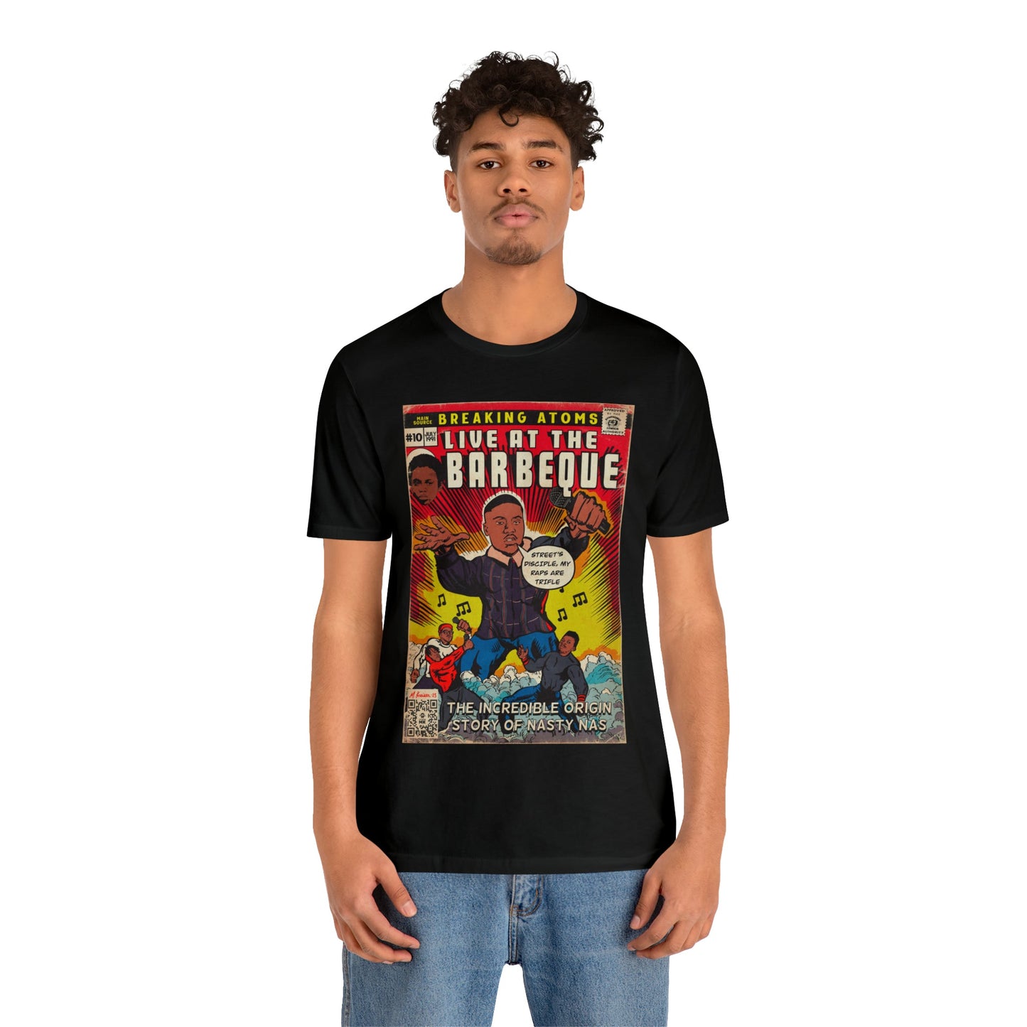 Main Source & Nas - Live at the Barbeque - Unisex Jersey Short Sleeve Tee