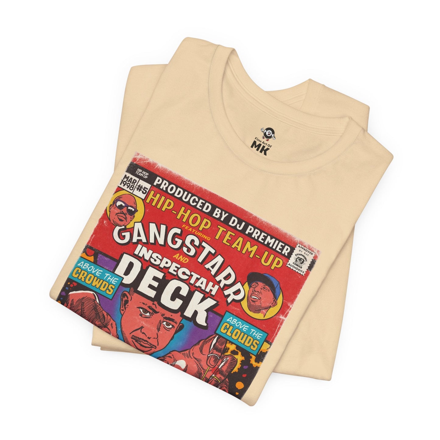 Gang Starr & Inspectah Deck - Above The Clouds - Unisex Jersey Short Sleeve Tee