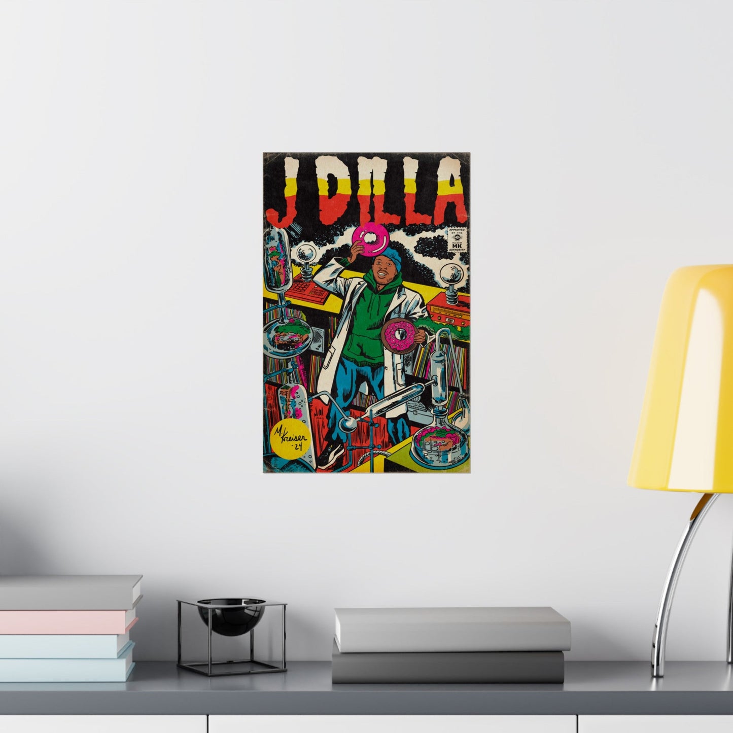 J Dilla - Comic Book Art - Matte Vertical Poster