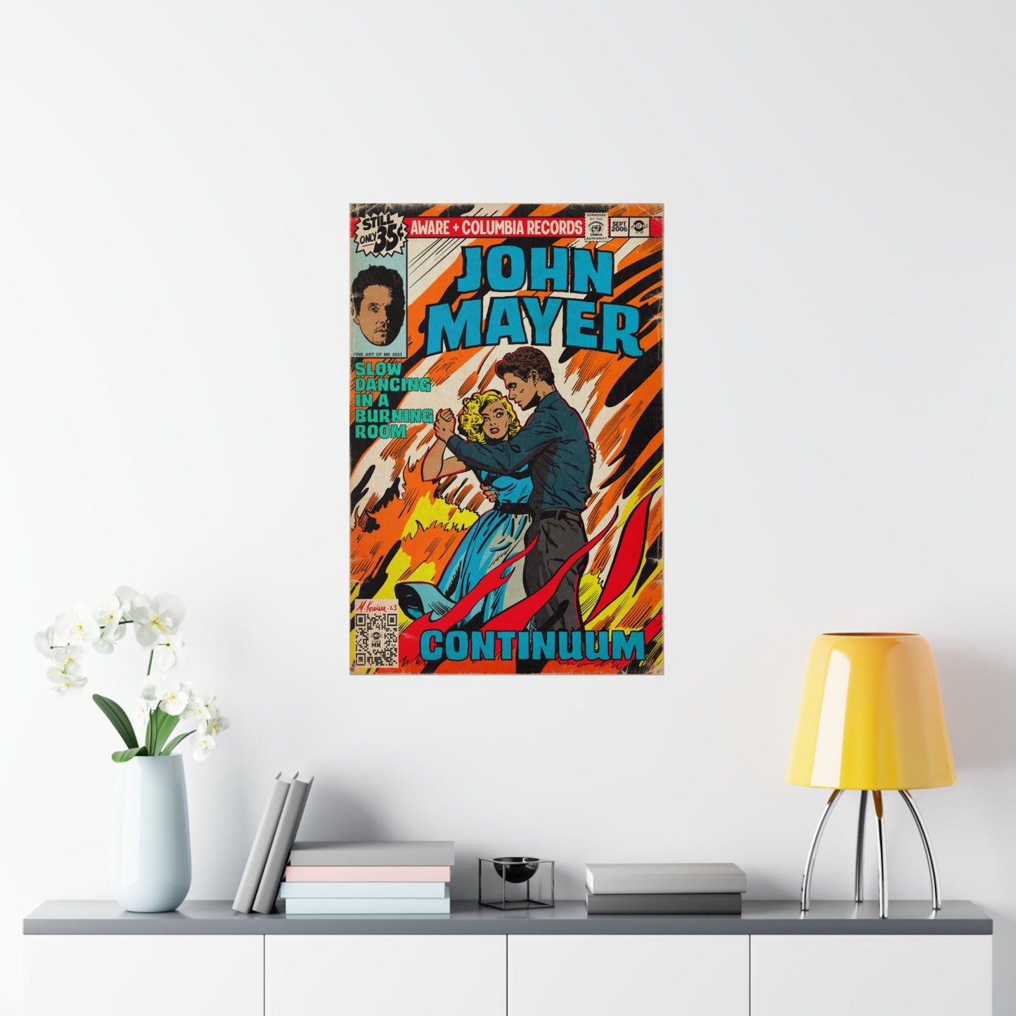 John Mayer - Slow Dancing in a Burning Room - Premium Matte Vertical Posters