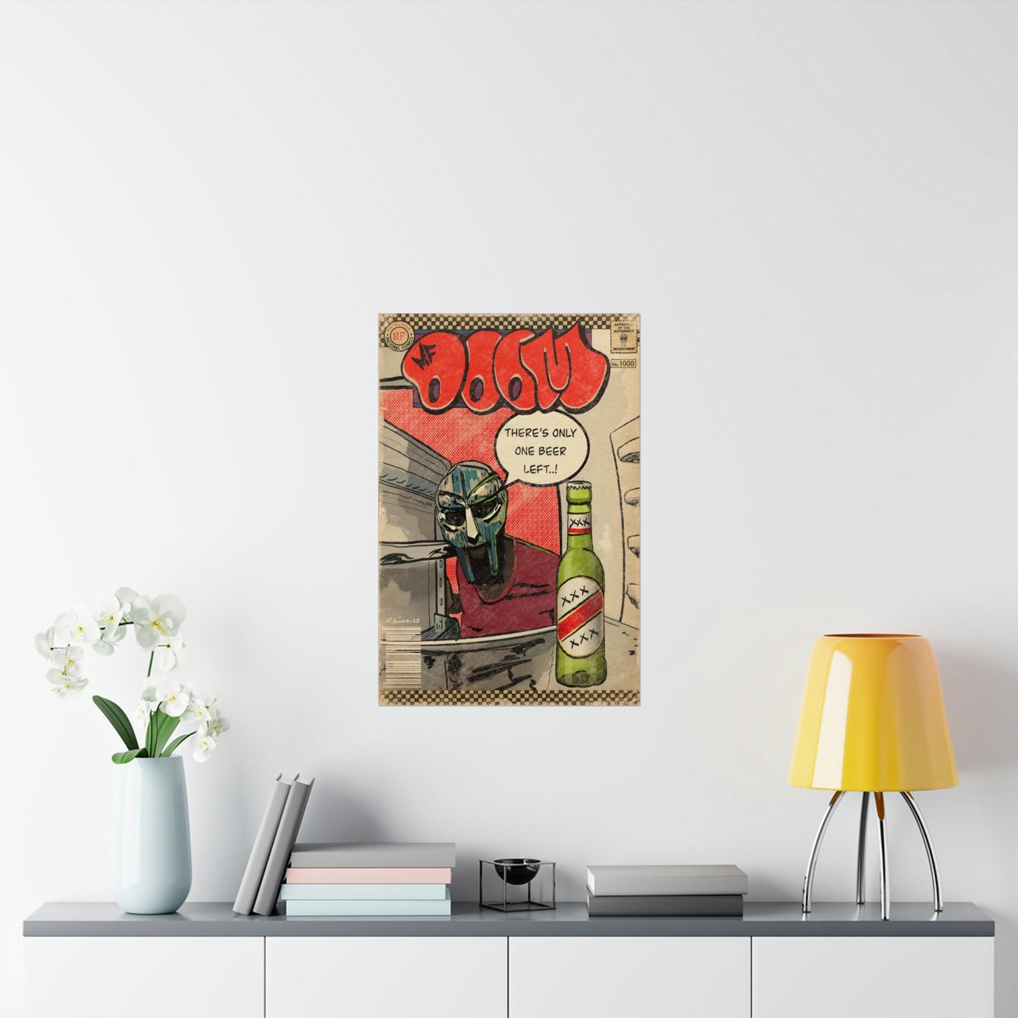 MF DOOM - One Beer - Vertical Matte Poster