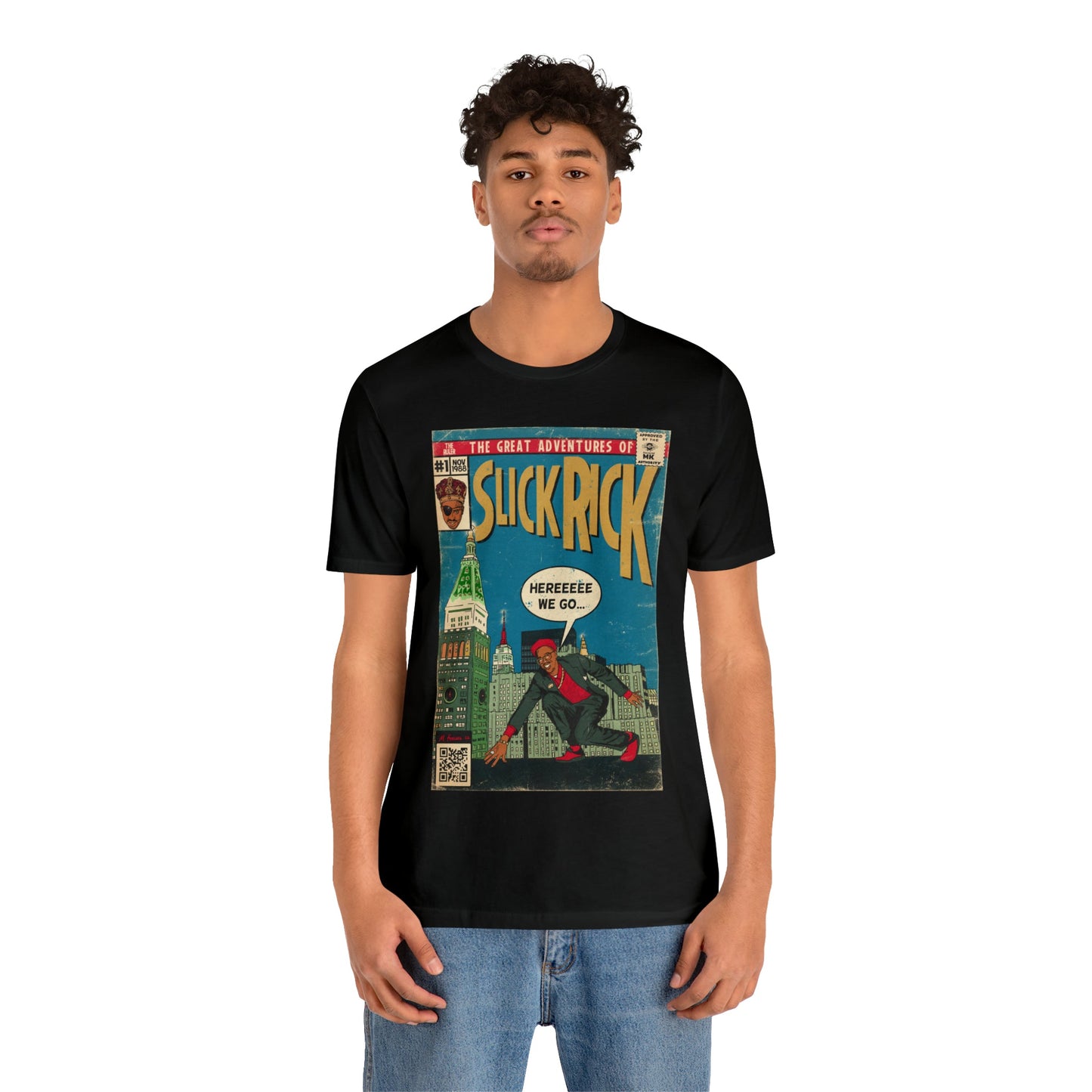 The Great Adventures of Slick Rick - Comic Art - Unisex Jersey Short Sleeve Tee