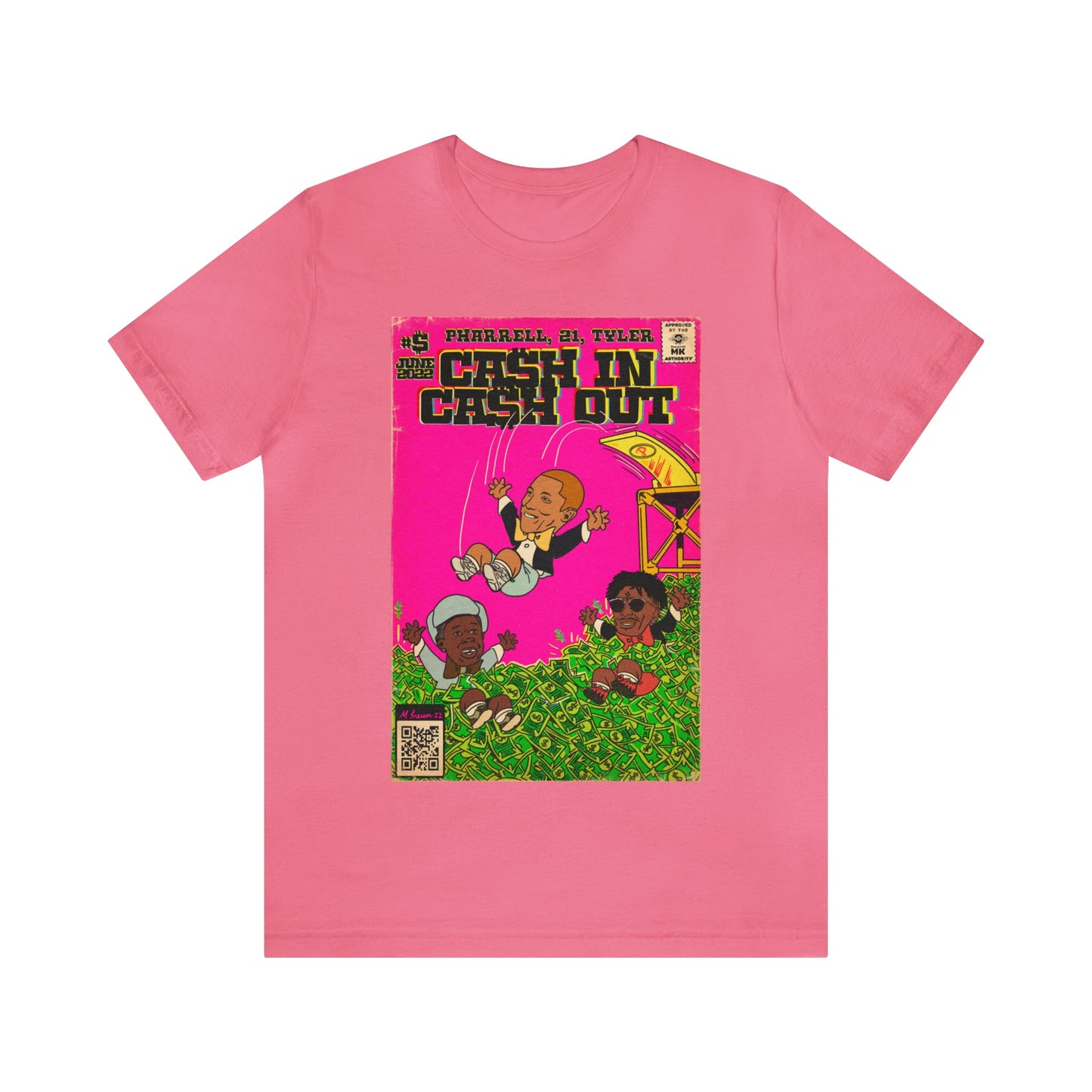 Pharrell, 21 Savage & Tyler - Cash In Cash Out - Unisex Jersey Short Sleeve Tee