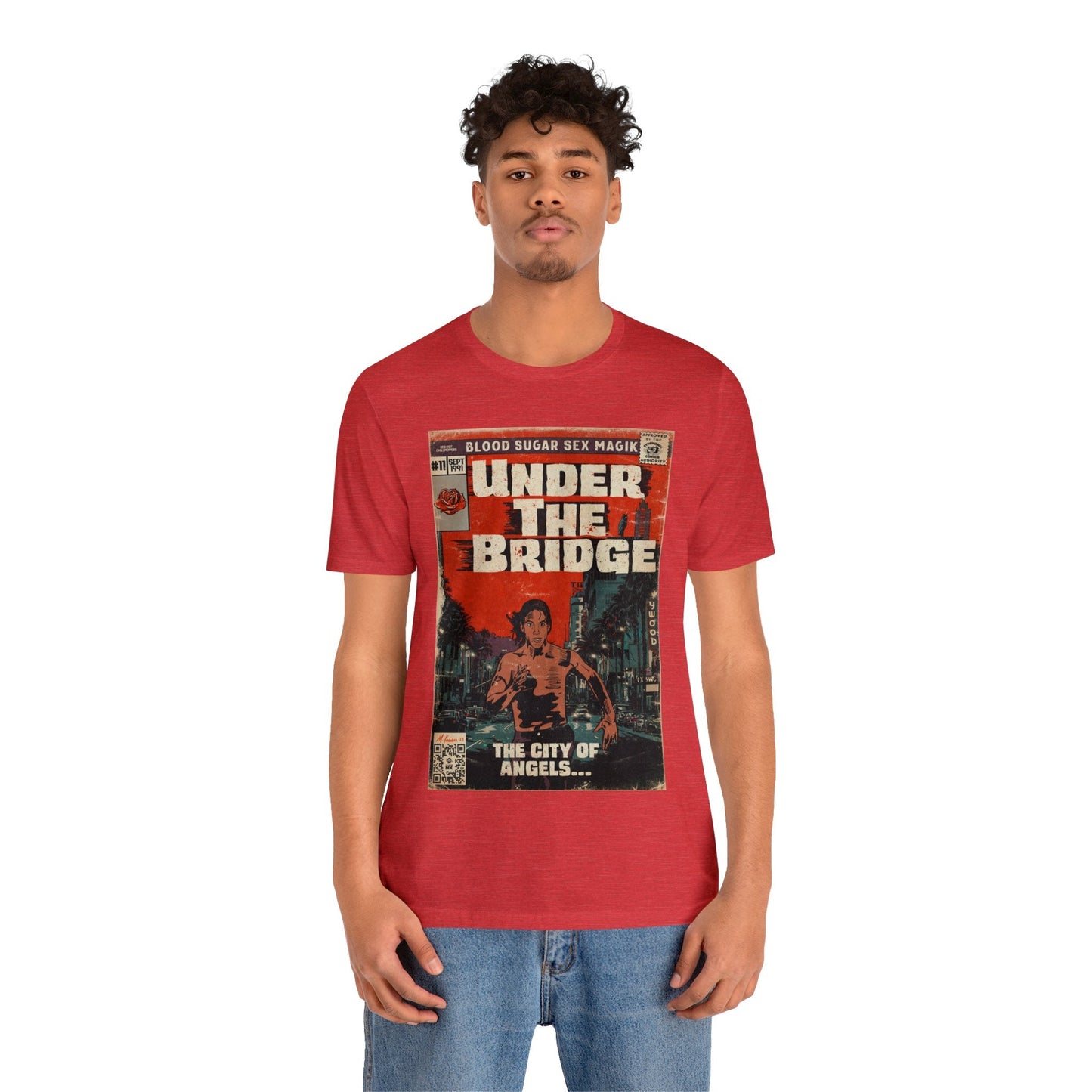 Red Hot Chili Peppers- Under The Bridge - Unisex Jersey Short Sleeve Tee