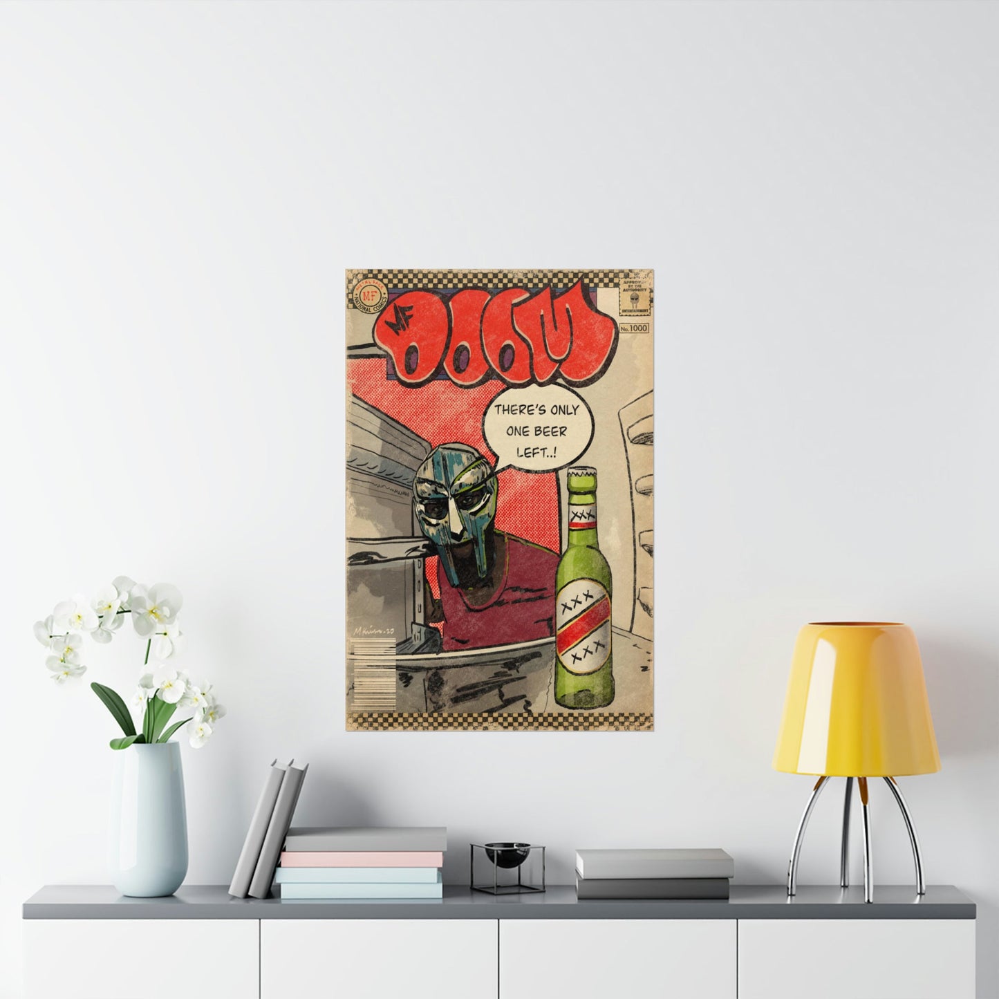 MF DOOM - One Beer - Vertical Matte Poster