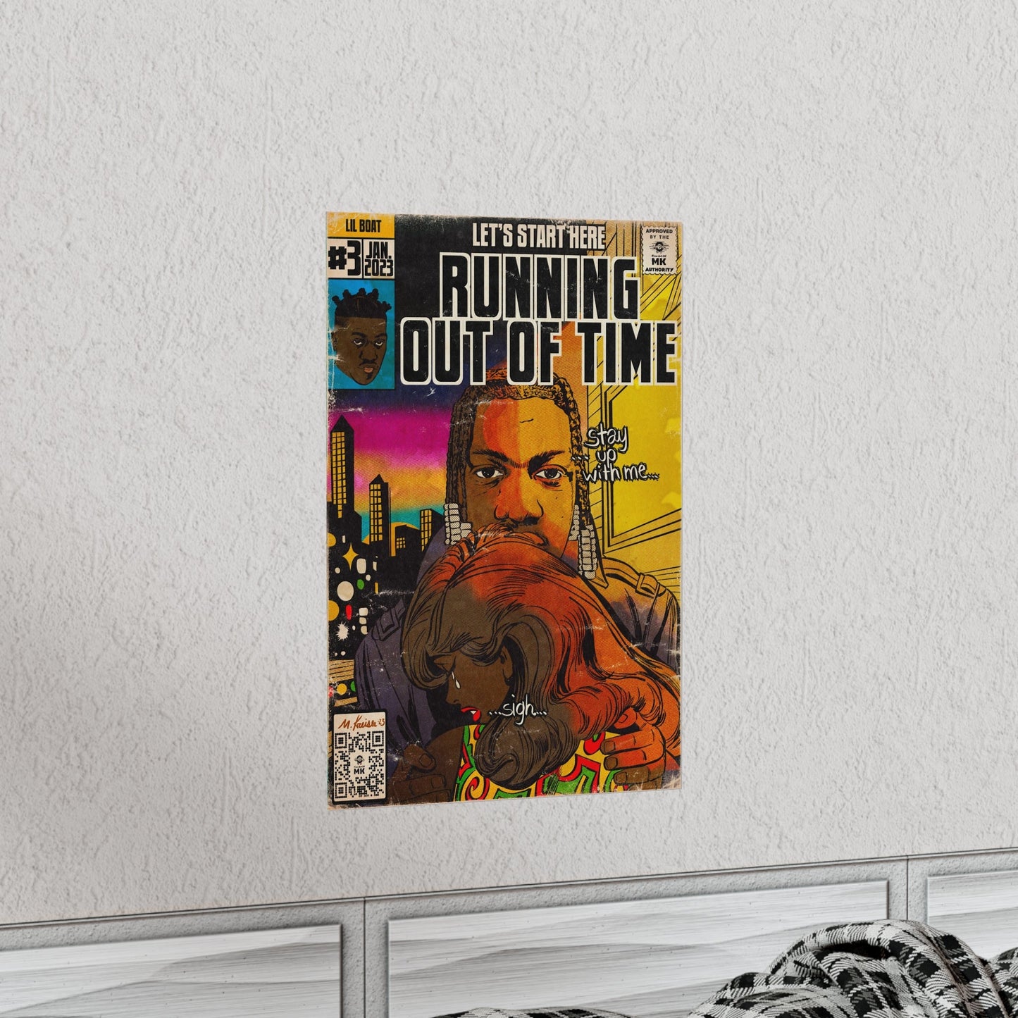 Lil Yachty - Running Out Of Time - Vertical Matte Poster