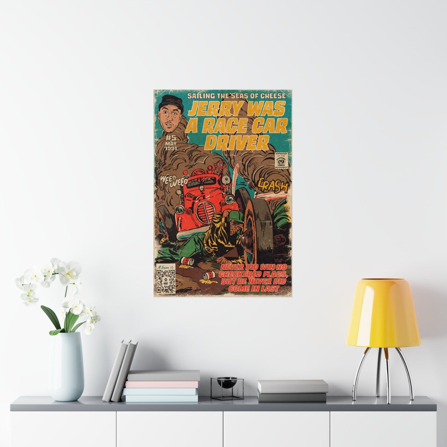 Primus - Jerry Was A Race Car Driver - Premium Matte Vertical Poster