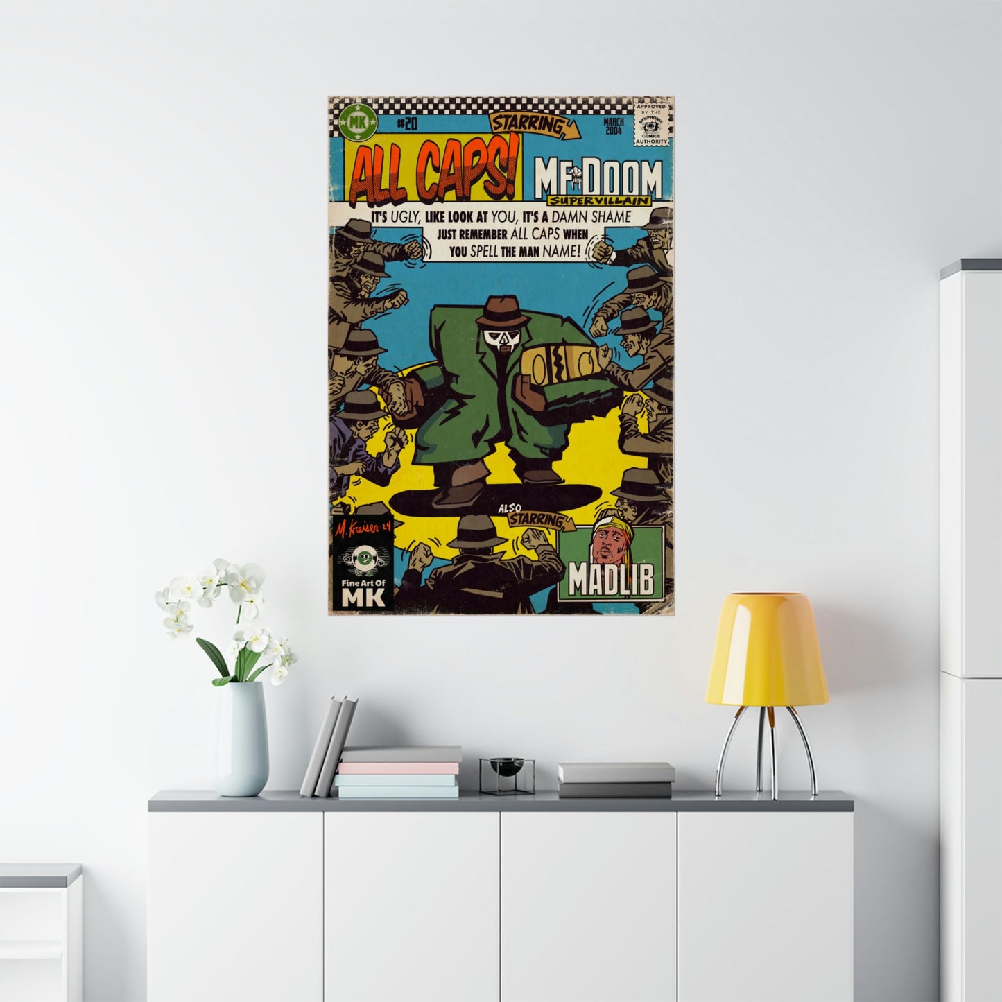 MF DOOM - All Caps - Matte Vertical Posters